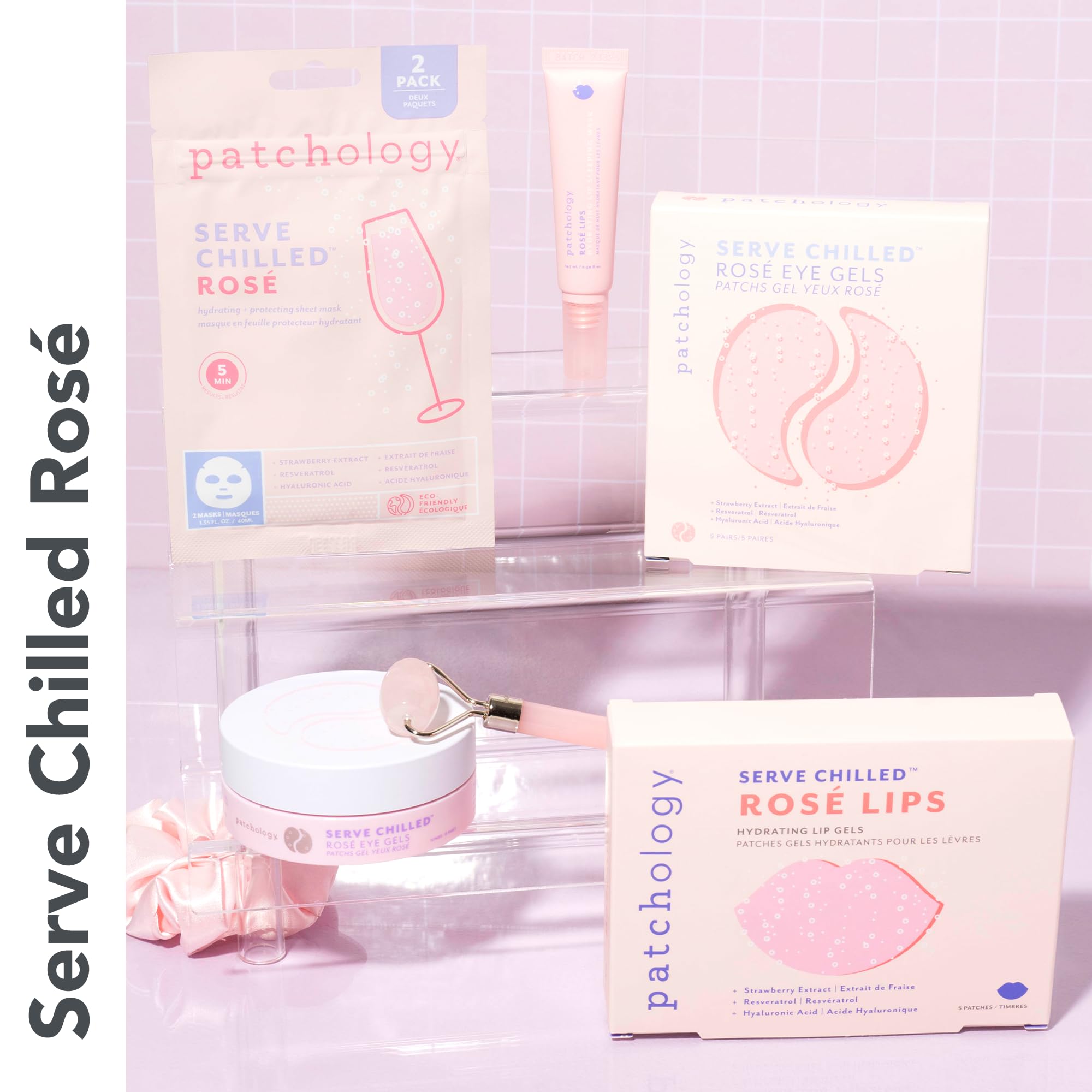 Patchology Serve Chilled Rosé Gel Lip Mask