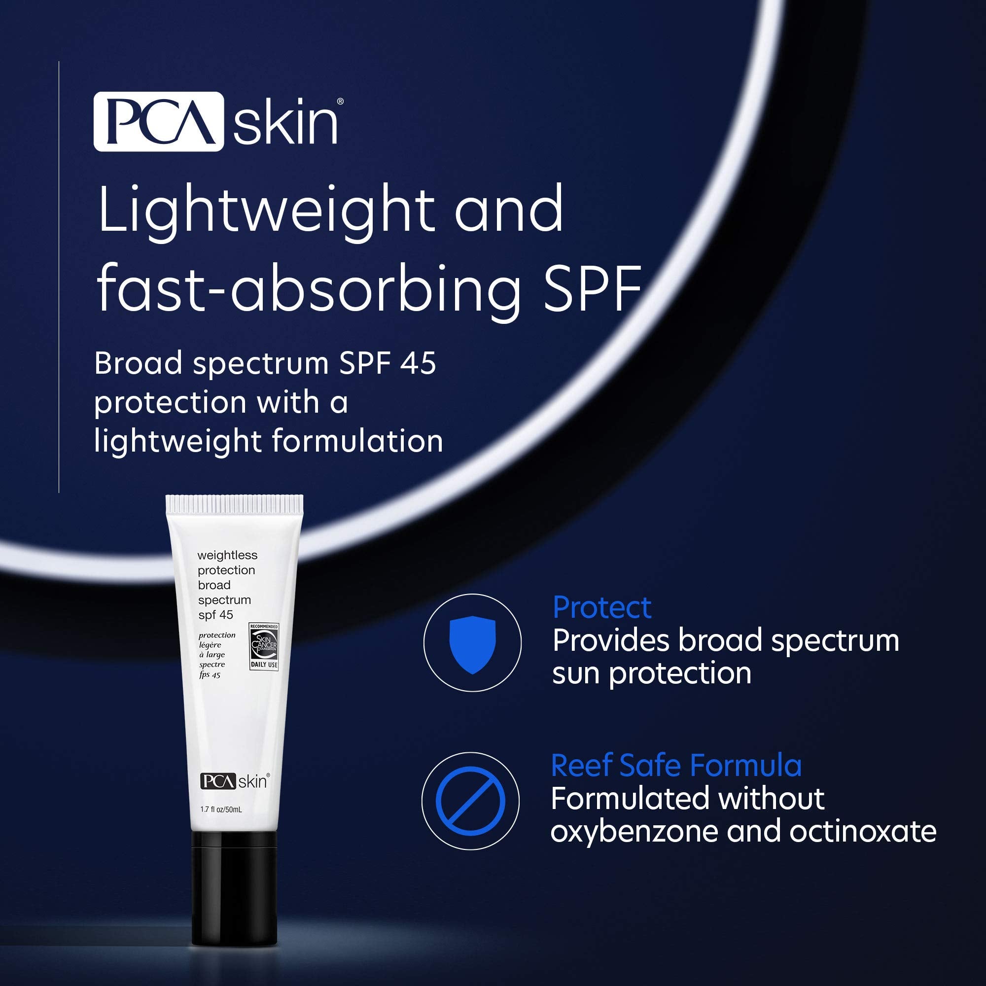 PCA SKIN Weightless Protection Broad Spectrum SPF 45