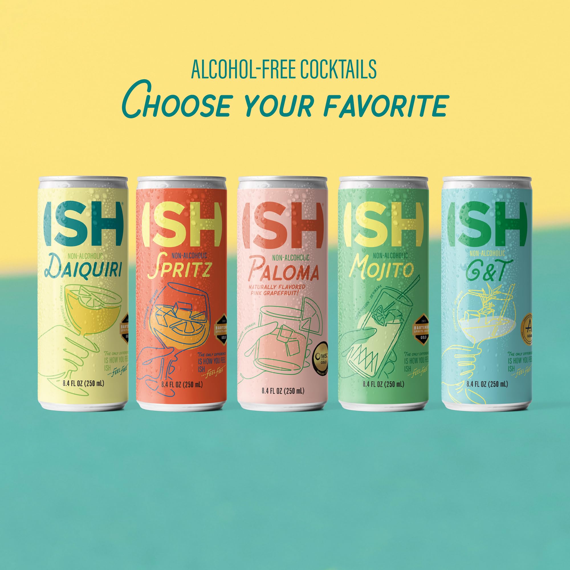 ISH Daiquiri, Non Alcoholic Canned Cocktail