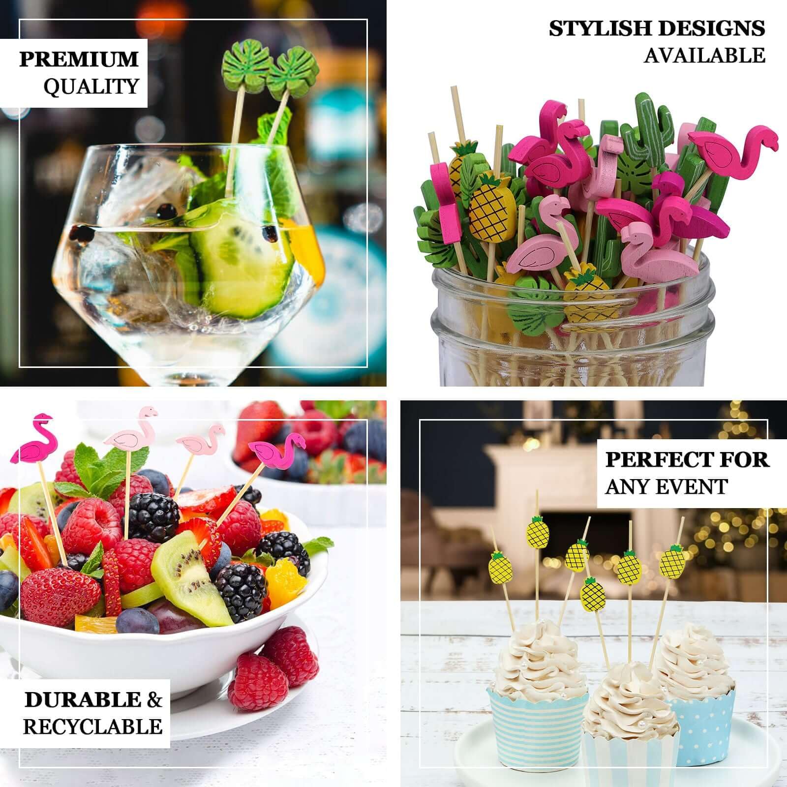 Efavormart Tropical Leaf Party Picks