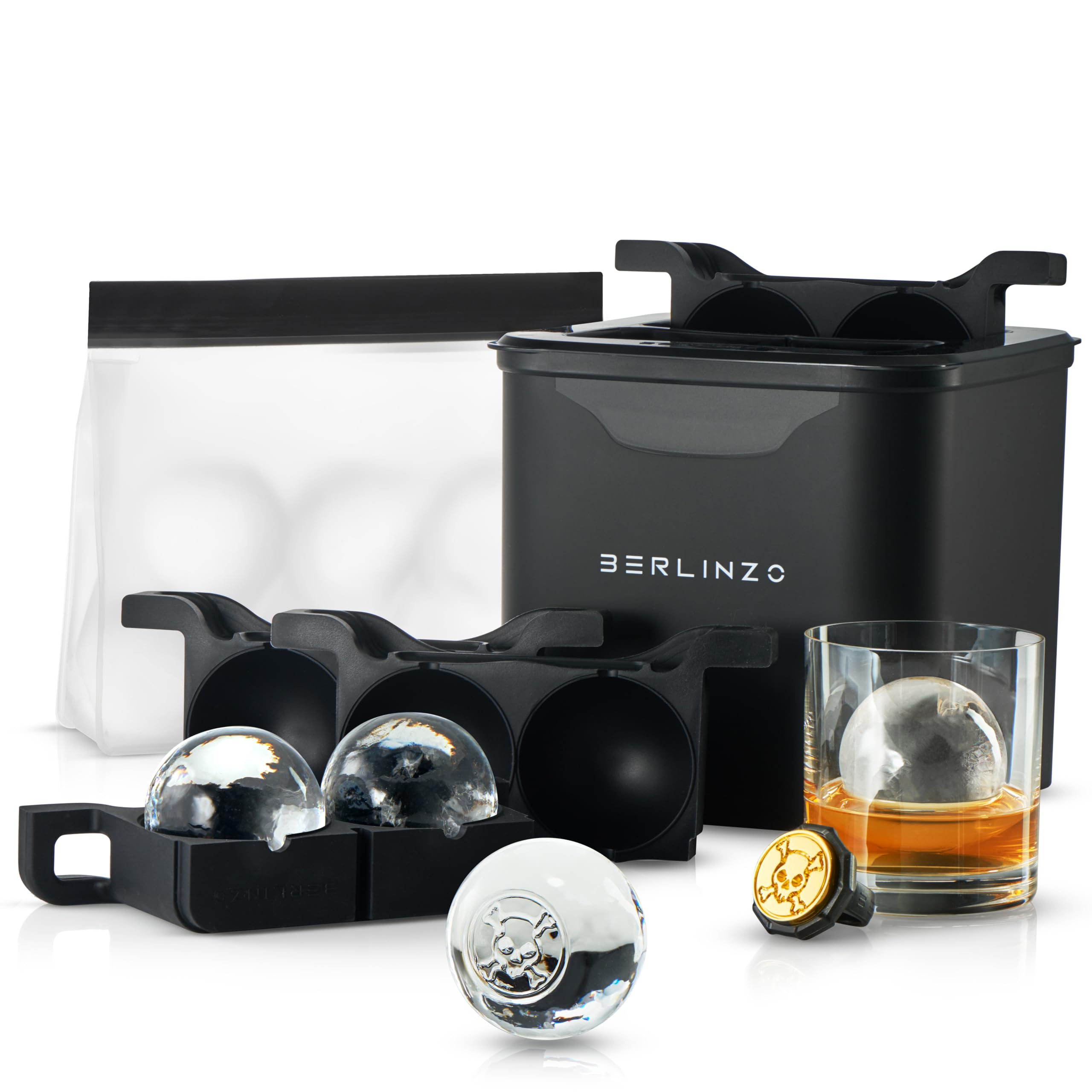 Berlinzo Premium Clear Ice Ball Maker