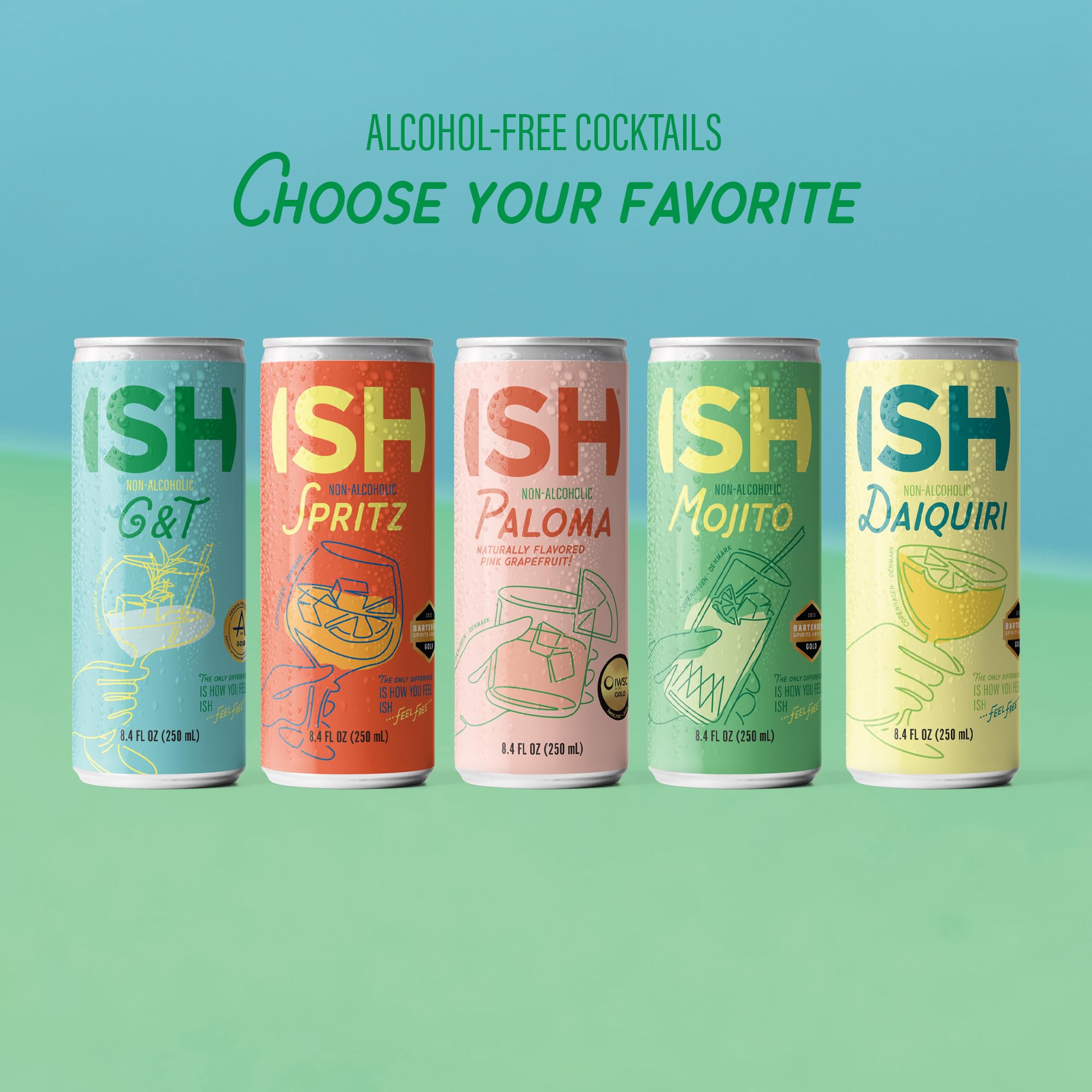 ISH G&T, Non Alcoholic Gin and Tonic Canned Cocktail