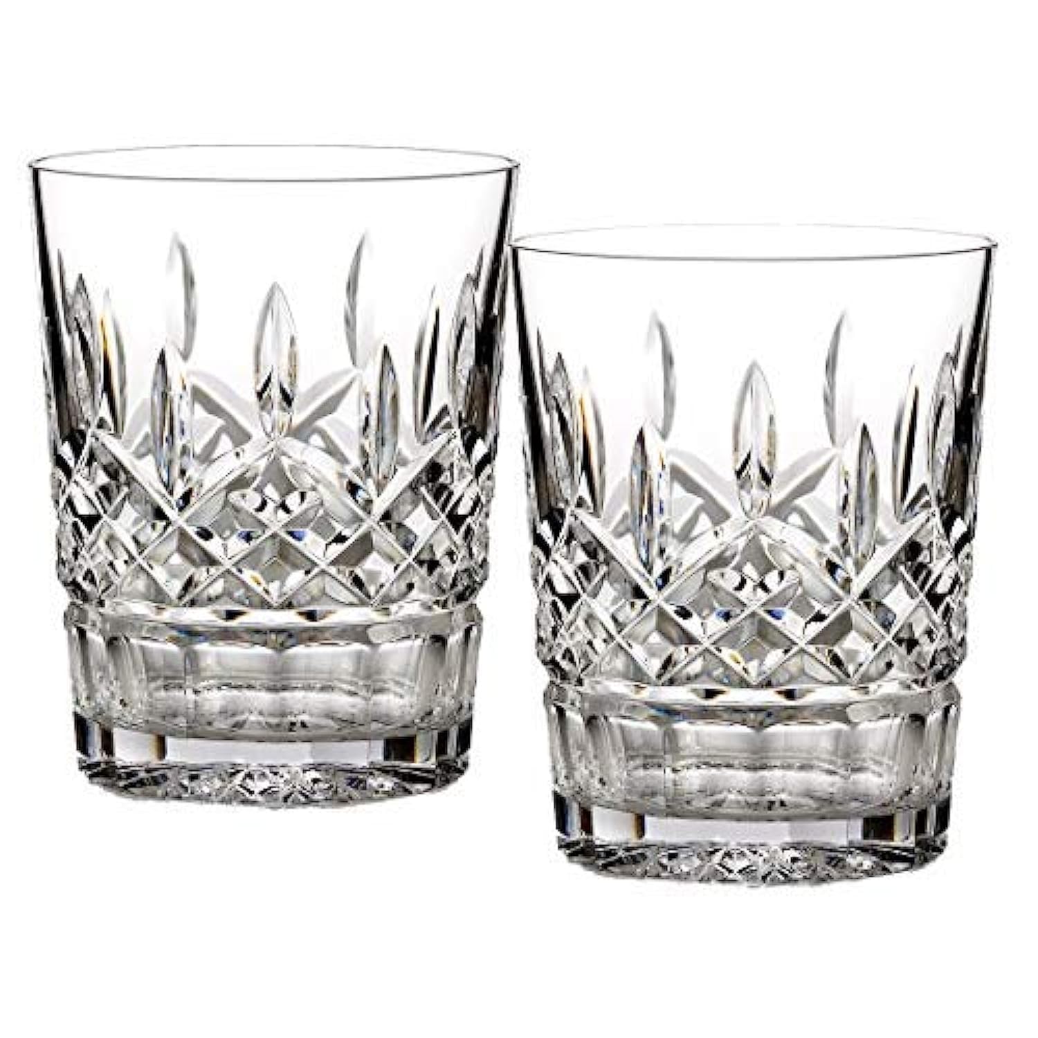 Waterford Lead Crystal Lismore Double Old Fashioned, Set of 2
