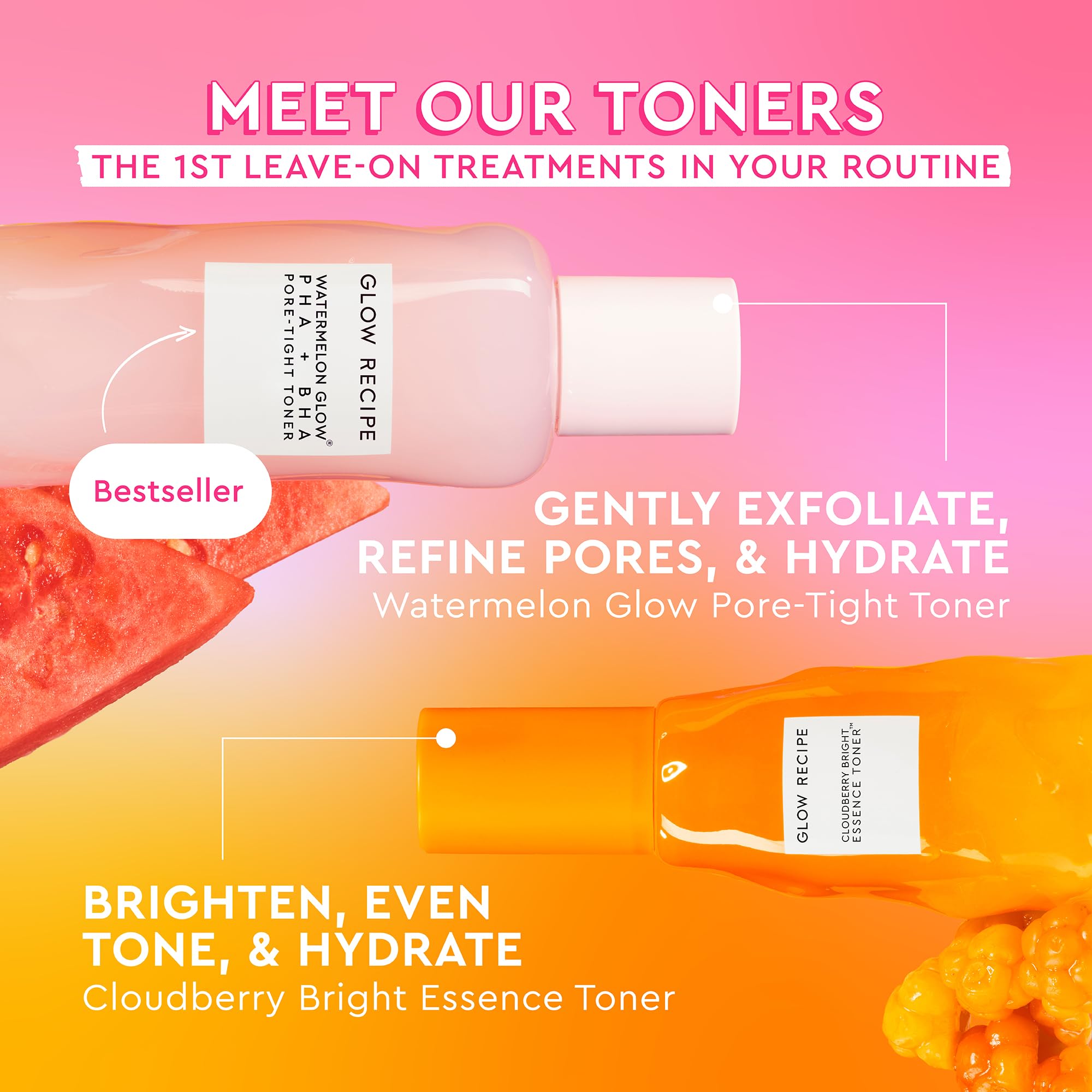Glow Recipe Brighten & Tighten Toner Duo