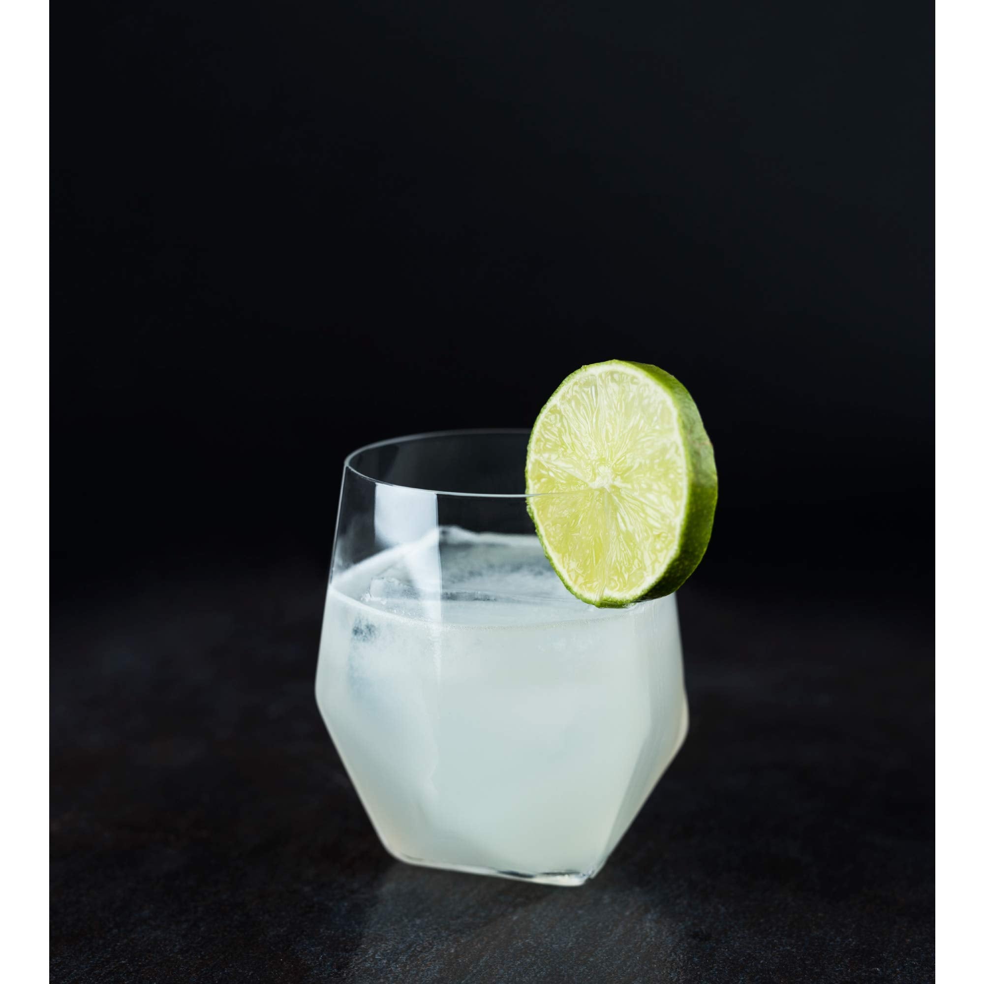 Viski Seneca Faceted Crystal Tumblers Set of 2