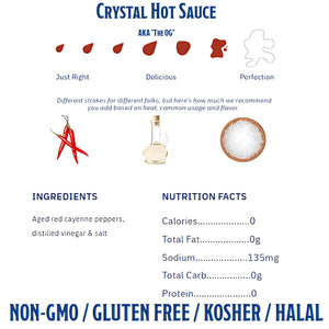 Crystal Louisiana's Pure Hot Sauce