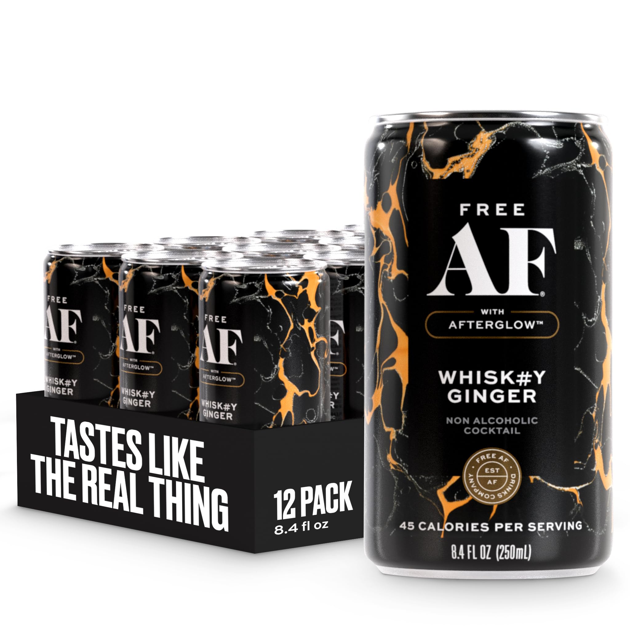 FREE AF Non-Alcoholic Drinks Whiskey Ginger