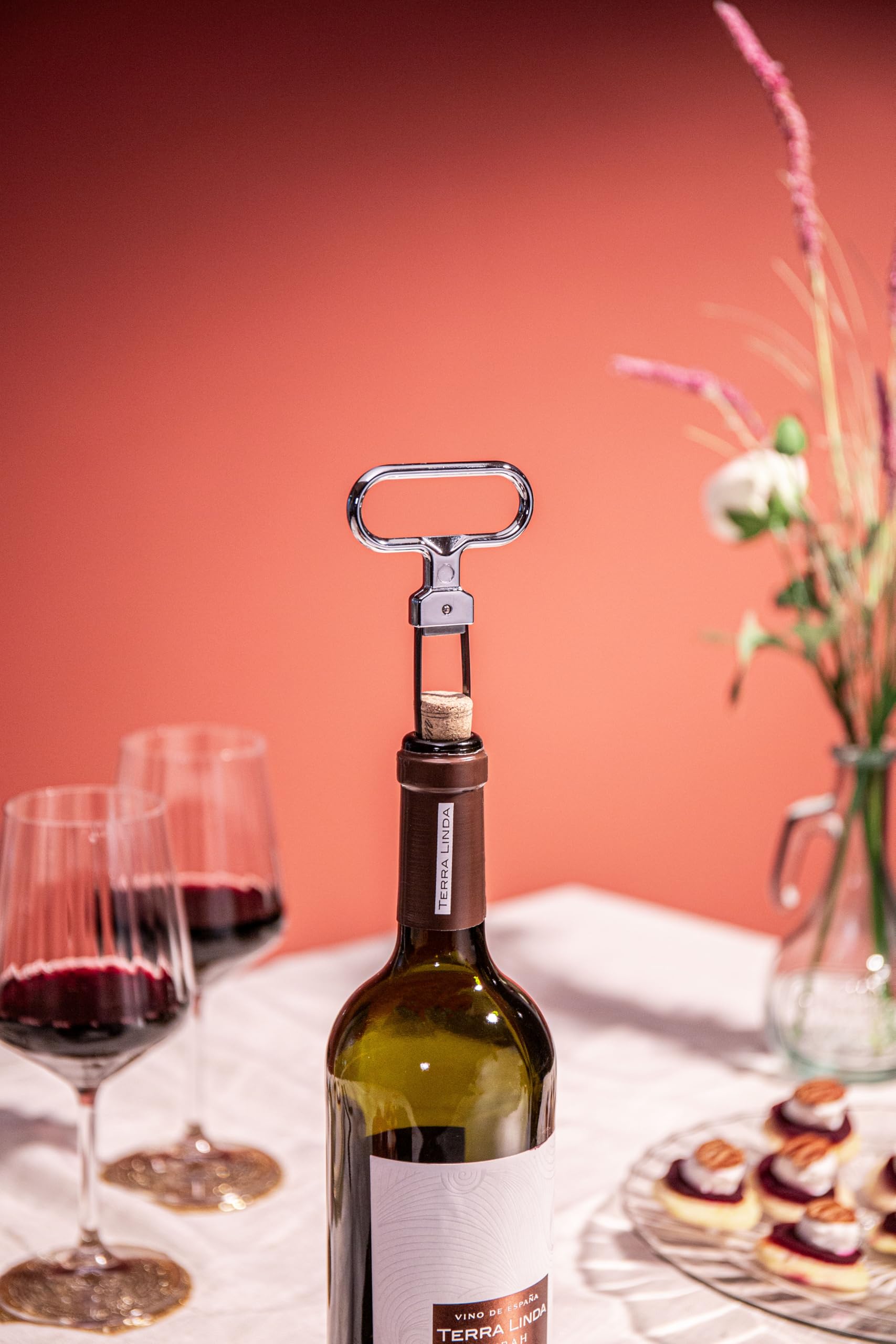 Vacu Vin Cork Puller – Two-Prong Wine Bottle Opener for Fragile & Aged Corks