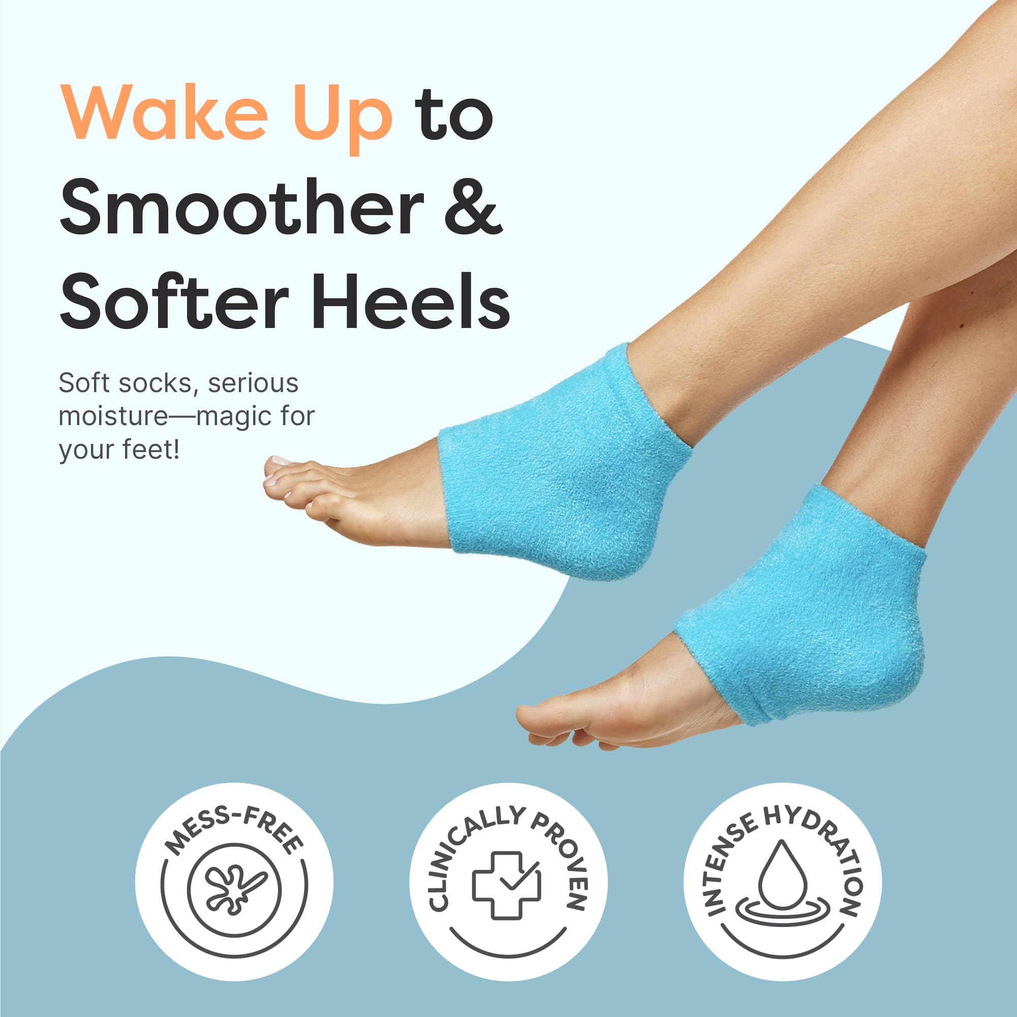 ZenToes Moisturizing Socks for Cracked Heel Treatment