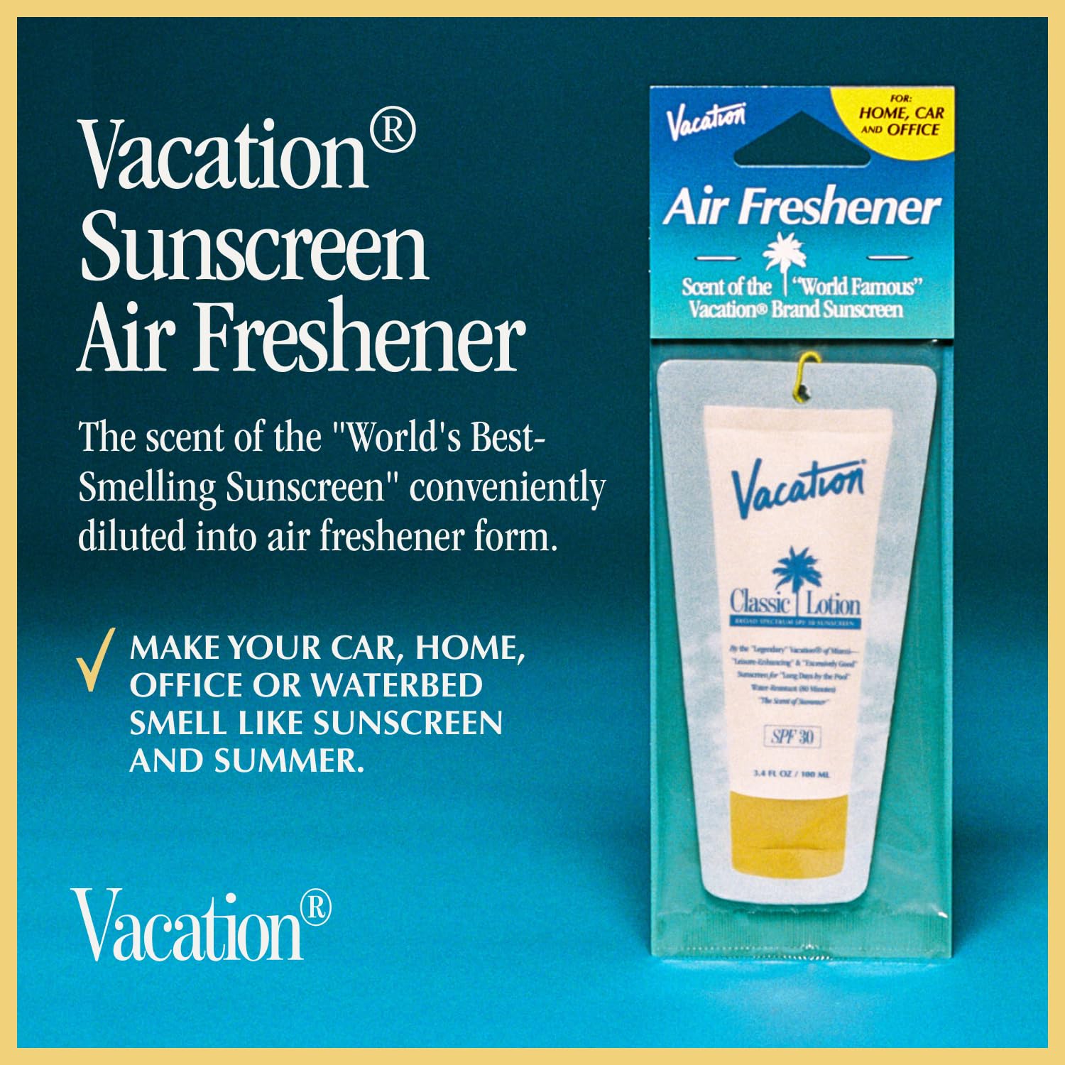 Vacation Hanging Air Freshener (Pack of 3)