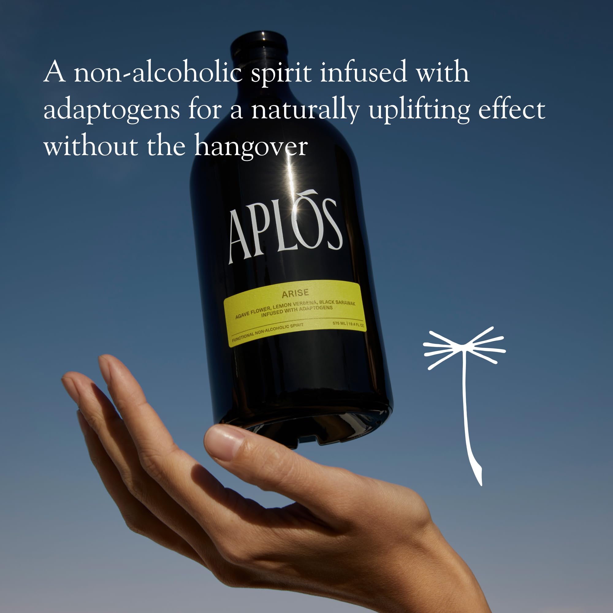 Aplós ARISE Non-Alcoholic Adaptogen-Infused Beverage, Tequila Style Alternative