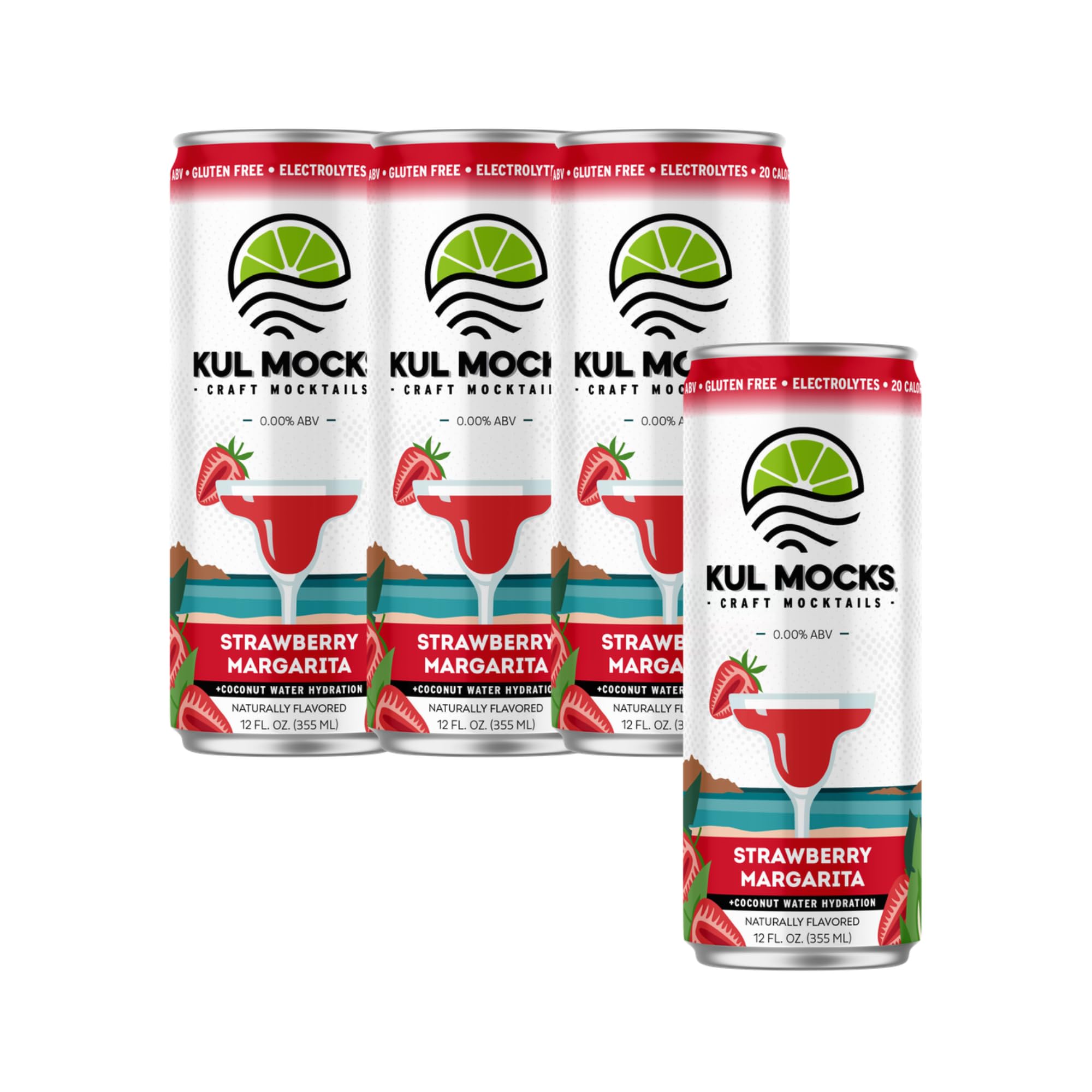 KUL MOCKS Mocktails Non-Alcoholic Drinks | Strawberry Margarita