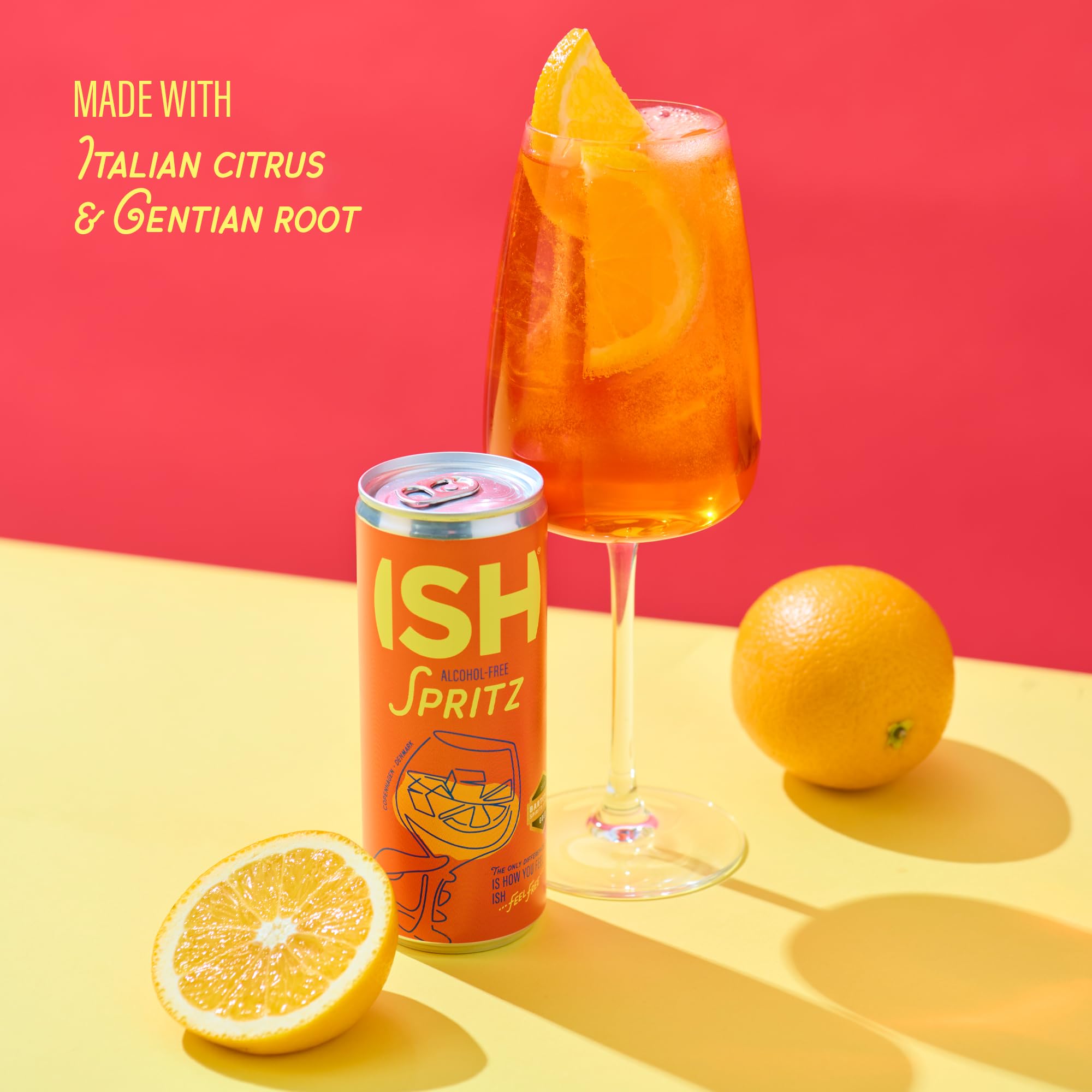 ISH Spritz, Non Alcoholic Aperol Canned Cocktail