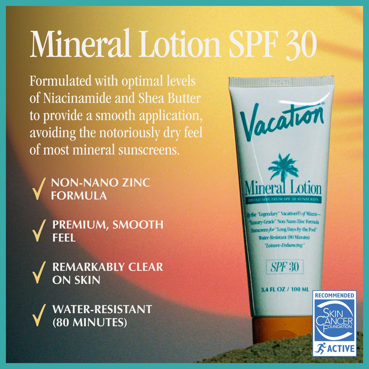Vacation Mineral Lotion Sunscreen SPF 30 & Air Freshener Bundle