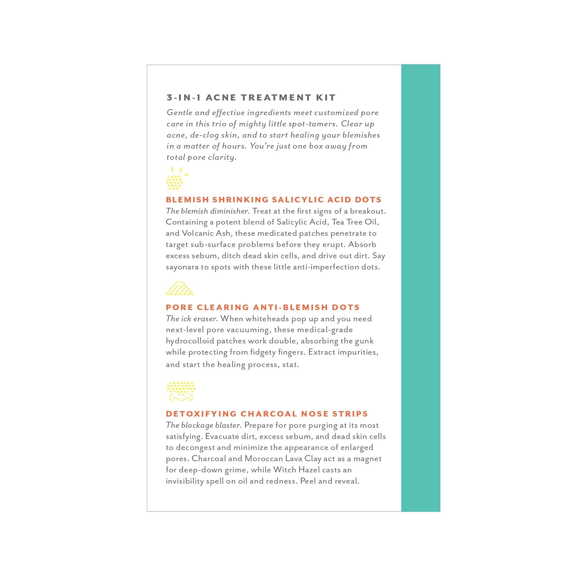 Patchology Breakout Box 3-in-1 Pimple & Acne Spots Treatment Patch Kit