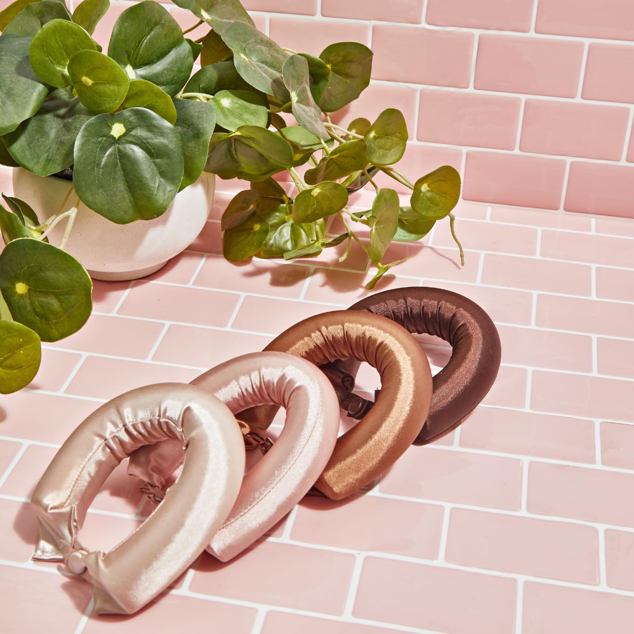 Kitsch Satin Hair Curlers, Heatless Curling Rod - Jumbo Flexi Rod