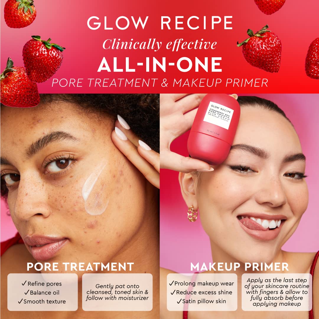 Glow Recipe Strawberry BHA Serum + Poreless Face Primer