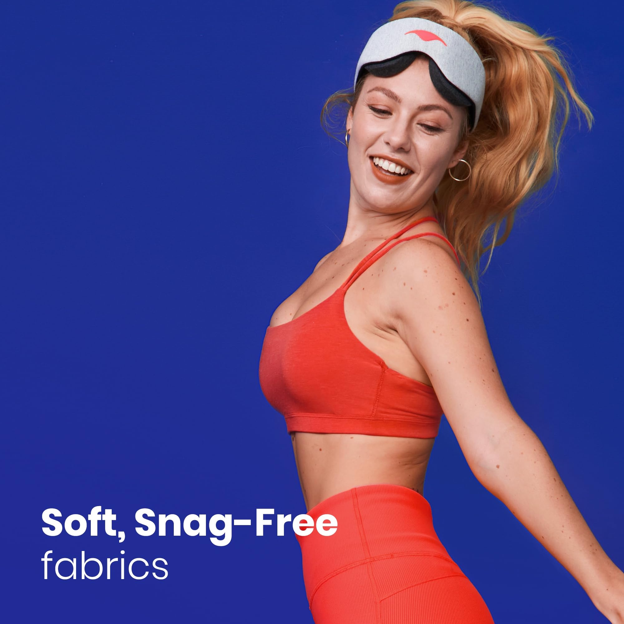 Manta Sleep Mask - 100% Light Blocking, Adjustable Sleeping Mask