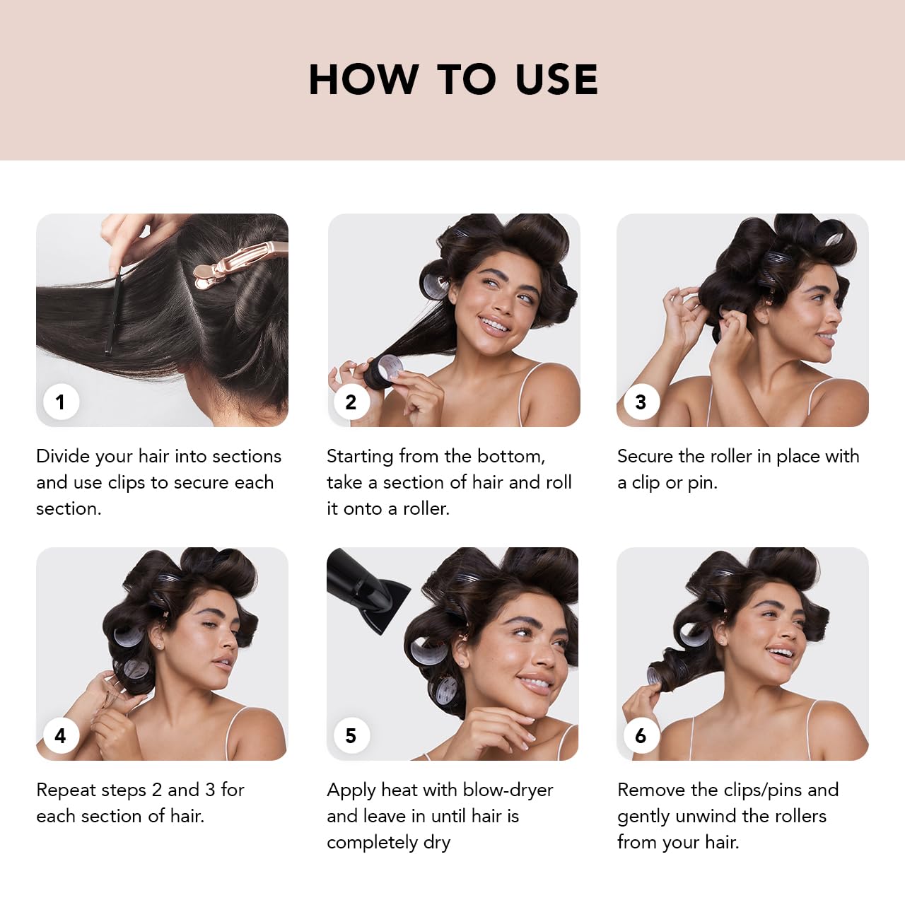 Kitsch Ceramic Thermal Hair Rollers for Women - Self Grip Rollers