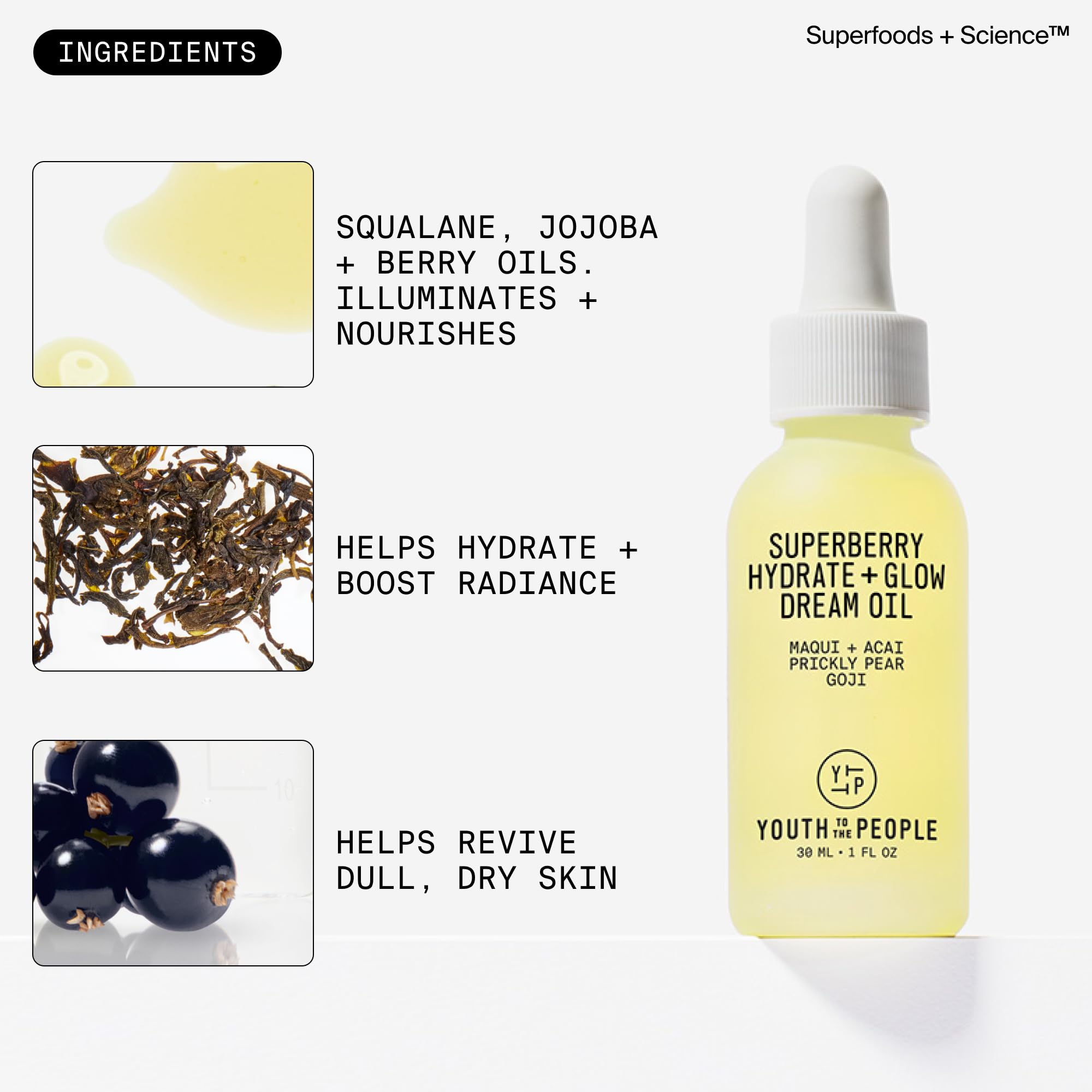 Youth To The People Superberry Hydrate + Glow Dream Face Oil