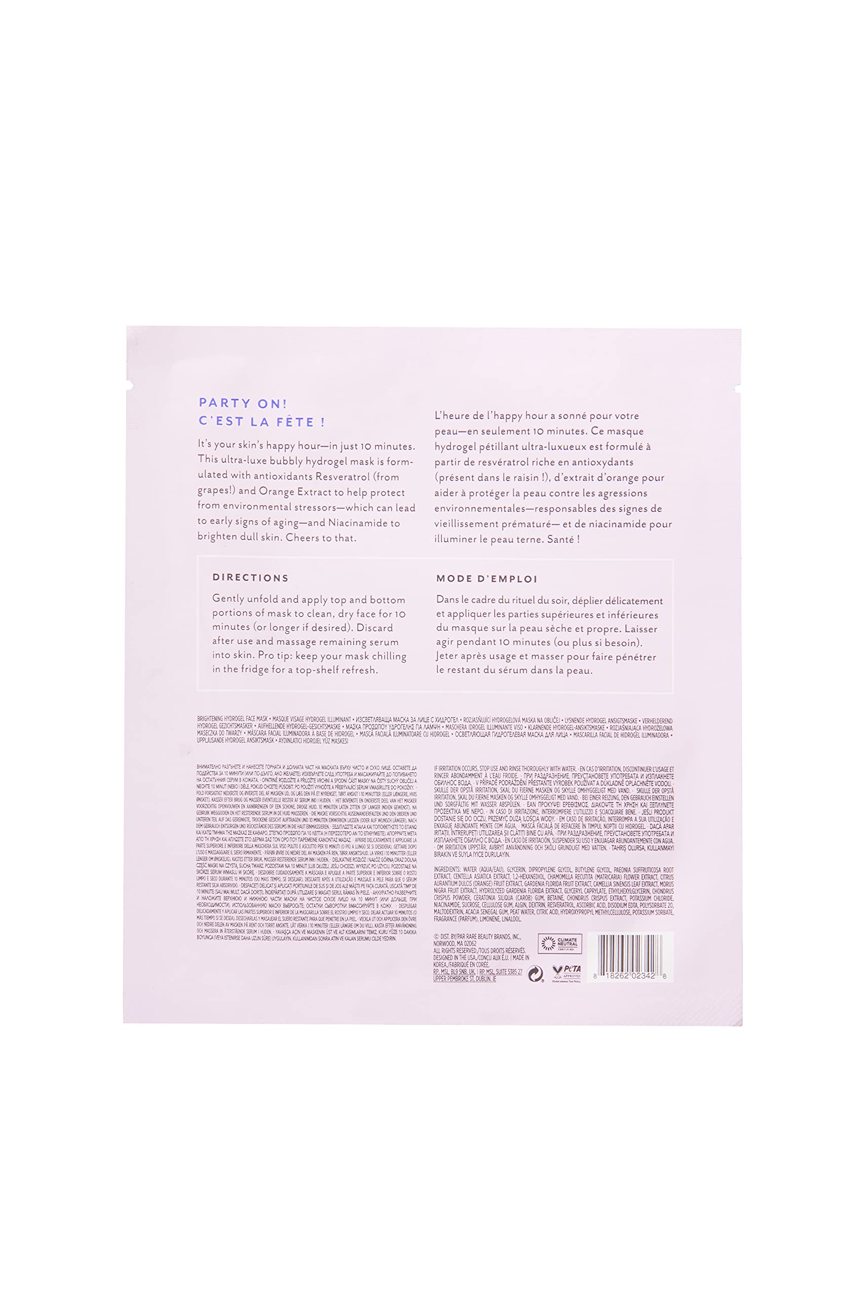 Patchology Bubbly Brightening Gel Face Mask