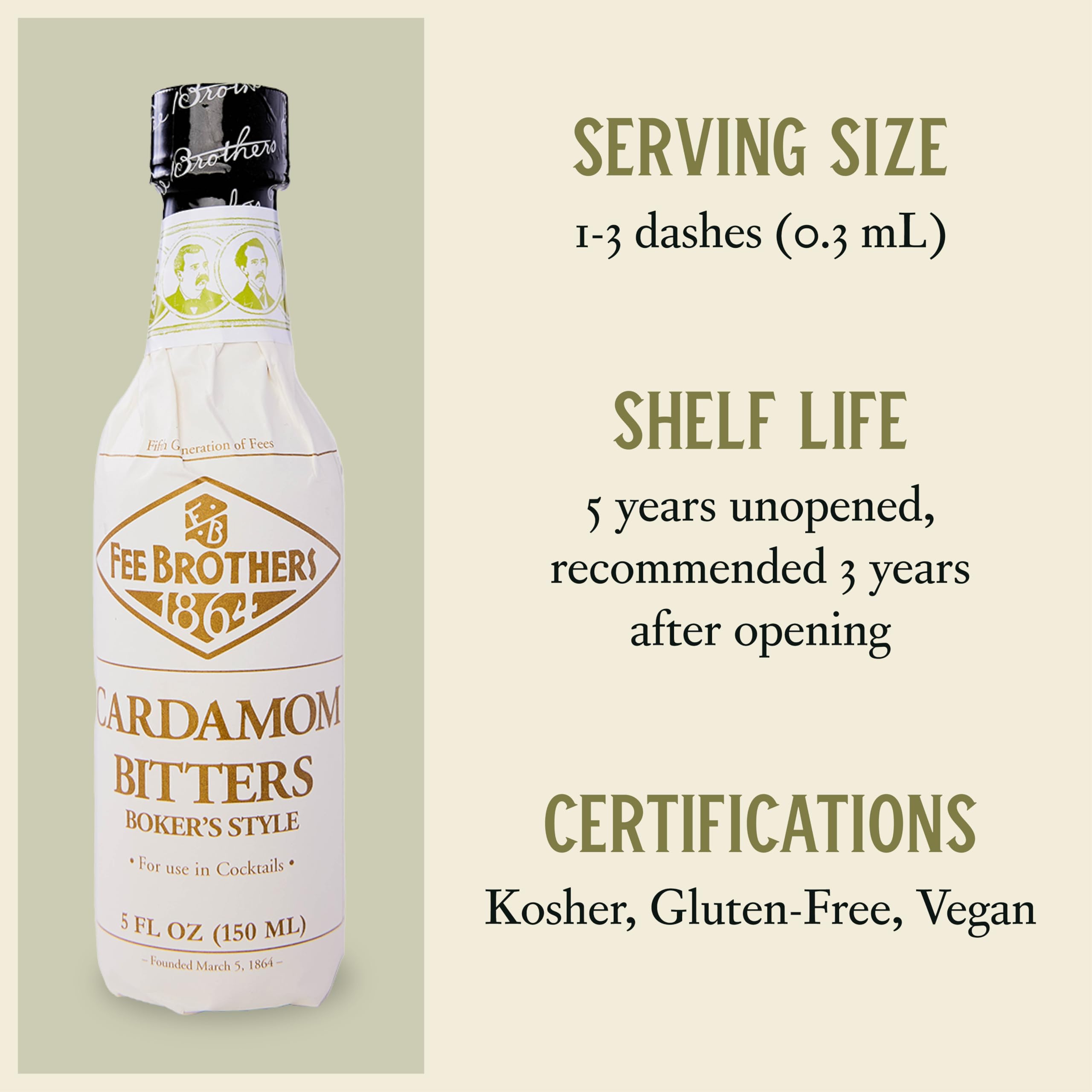 Fee Brothers Cardamom Cocktail Bitters