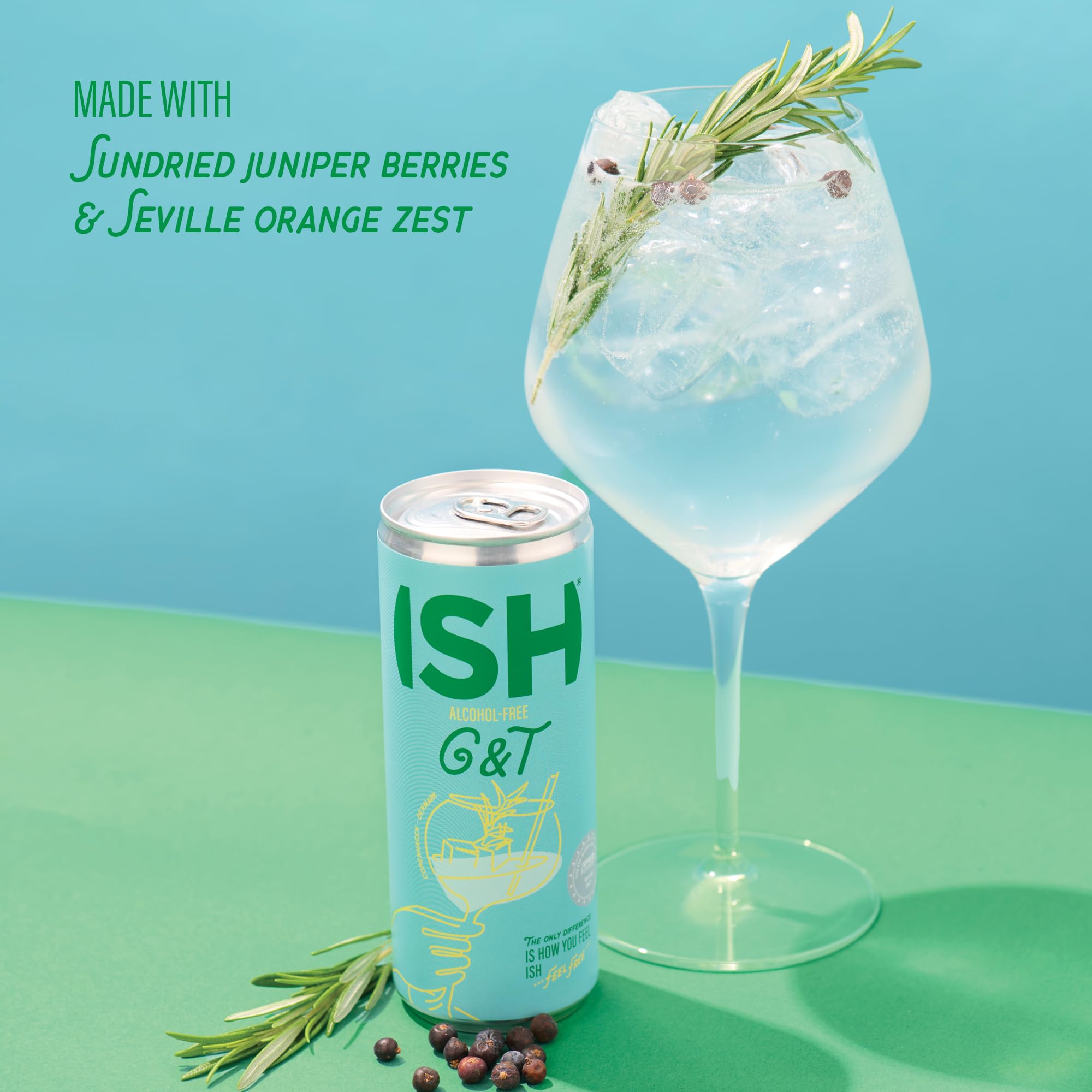 ISH G&T, Non Alcoholic Gin and Tonic Canned Cocktail