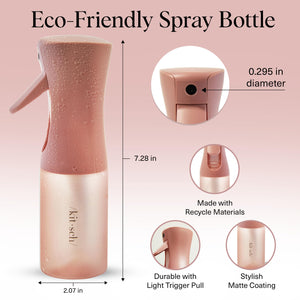 Kitsch Continuous Spray Bottle for Hair | Fine Mist Water Mister for Hair Styling