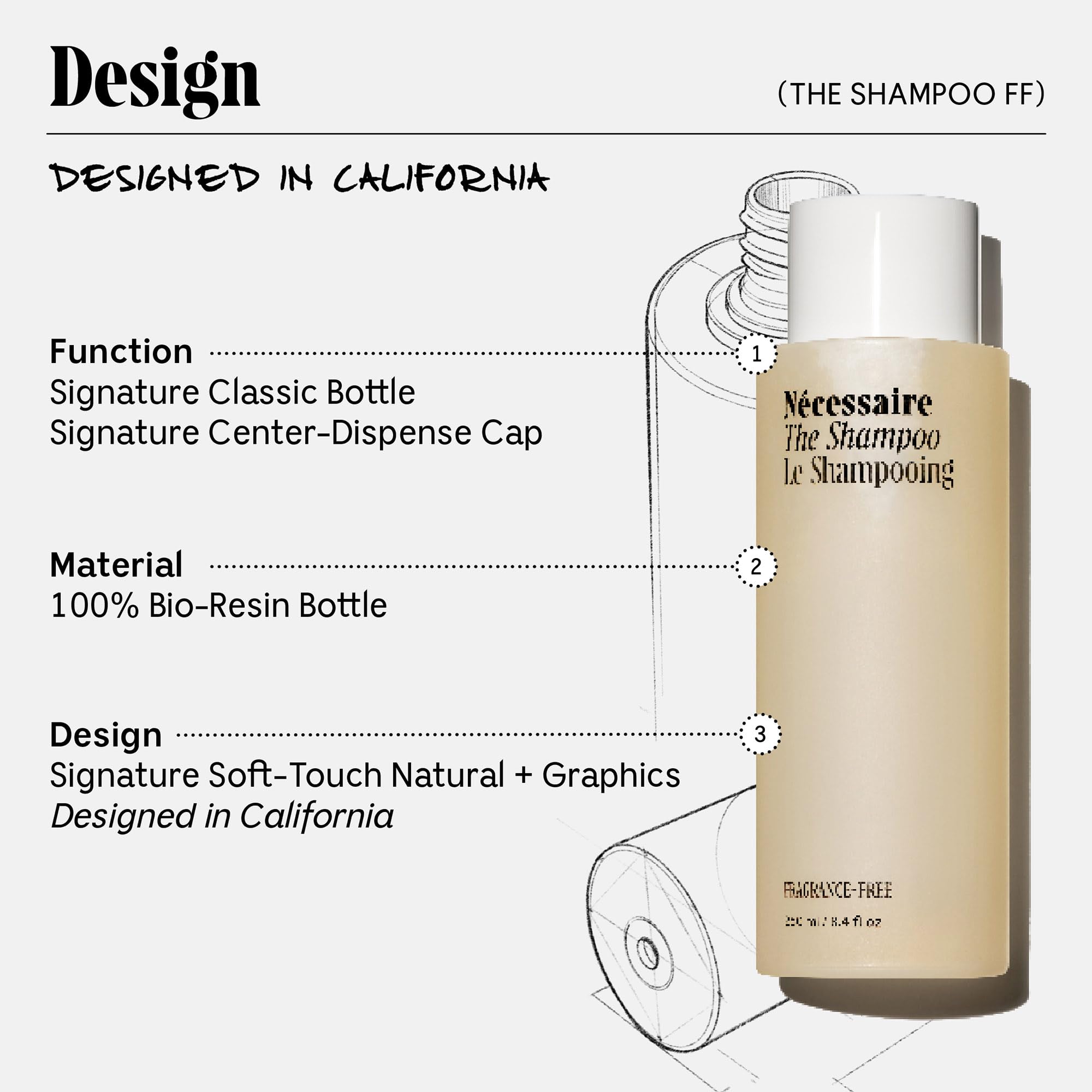 Nécessaire The Shampoo. Hyaluronic Acid + Vitamin B Complex