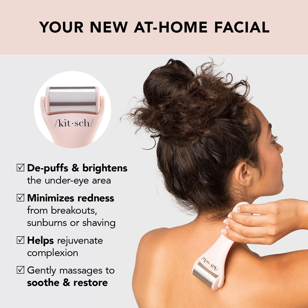 Kitsch Ice Roller for Face - Stainless Steel Ice Face Rollers