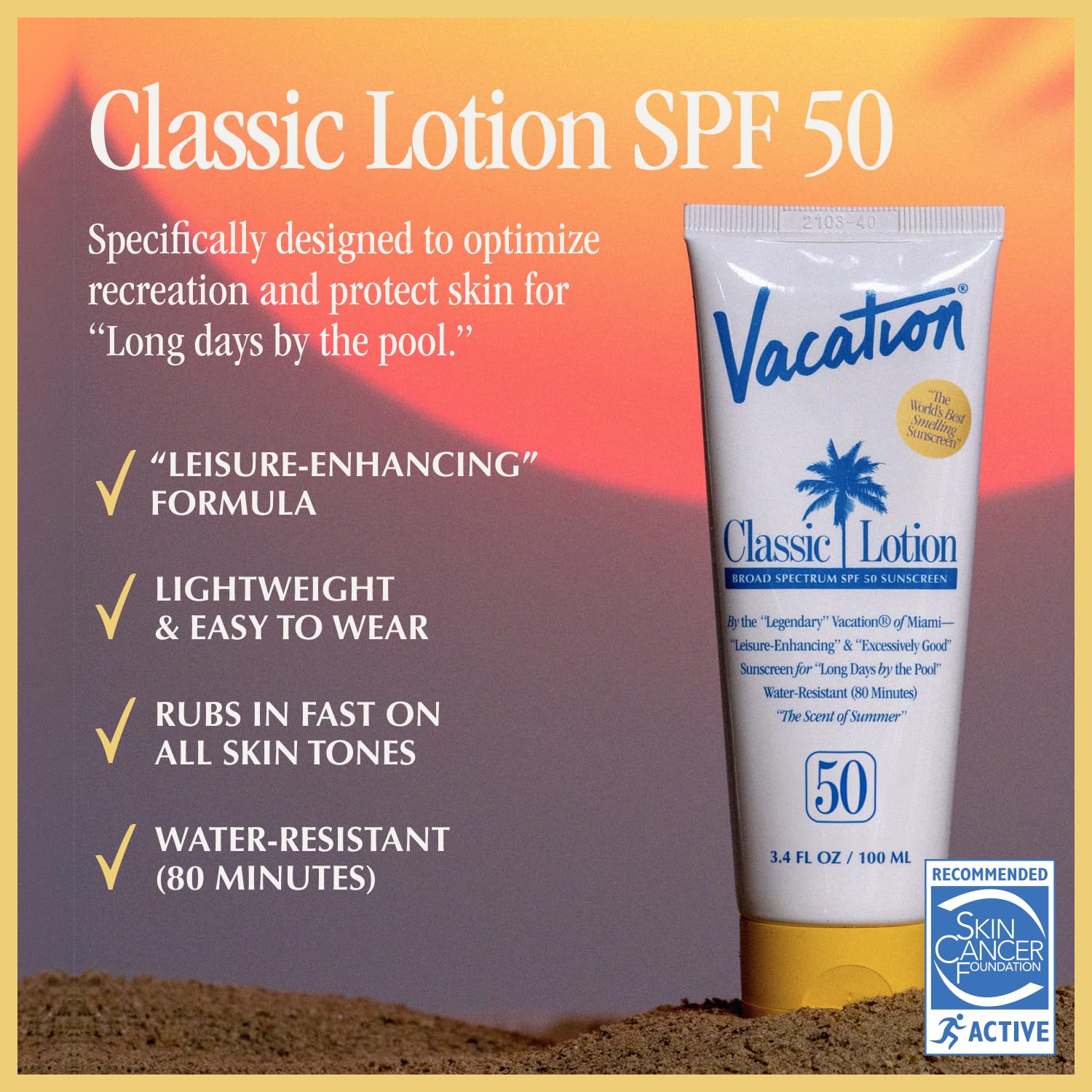 Vacation Classic Sunscreen Lotion SPF 50 & Air Freshener Bundle