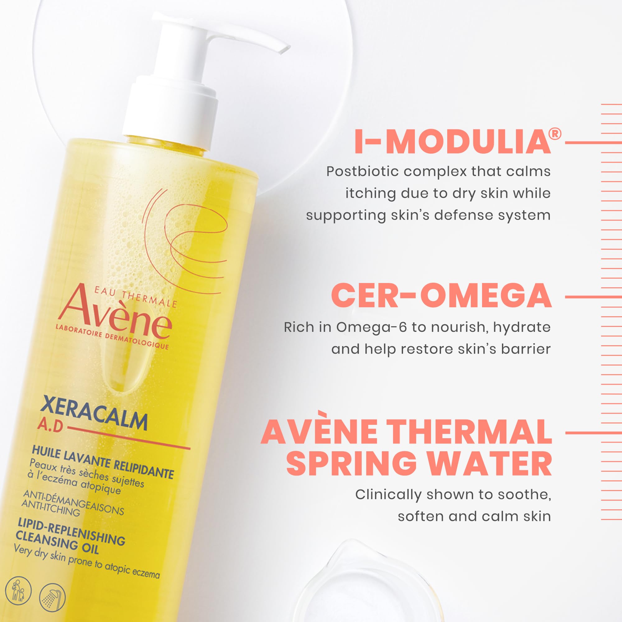 Avène XeraCalm A.D Lipid-Replenishing Cleansing Oil
