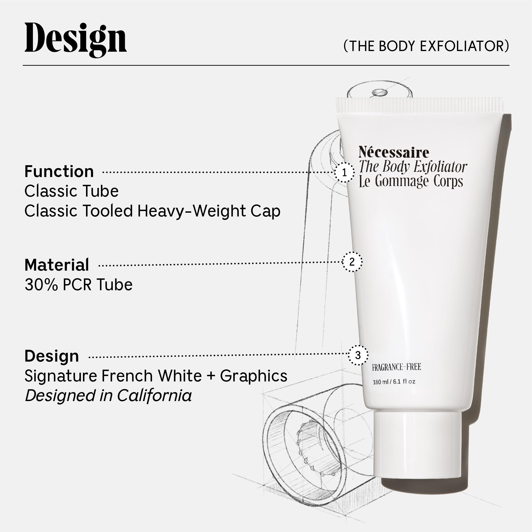 Nécessaire The Body Exfoliator. Eucalyptus. AHA/BHA/PHA