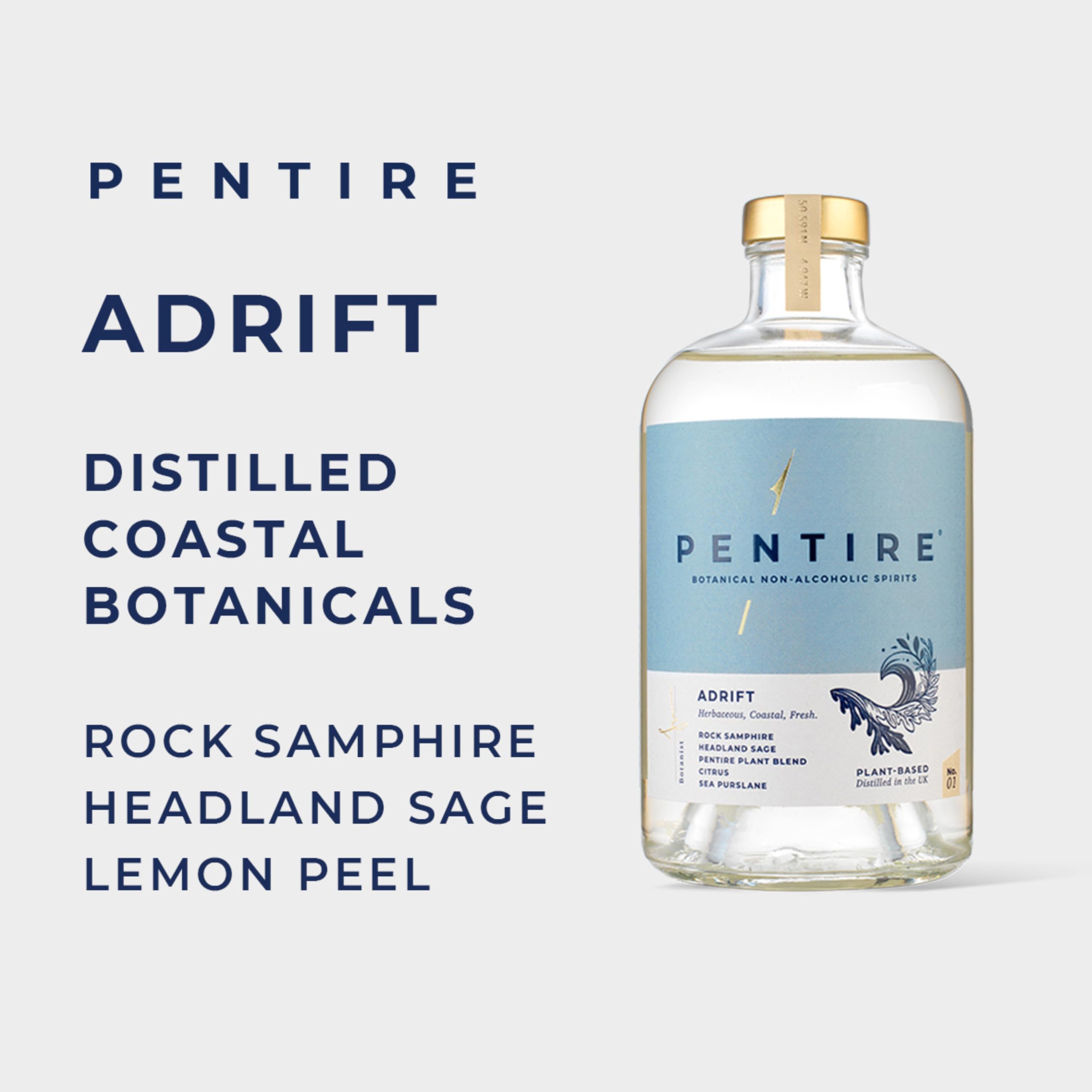 Pentire Adrift 70cl - Botanical Alcohol Free Spirit
