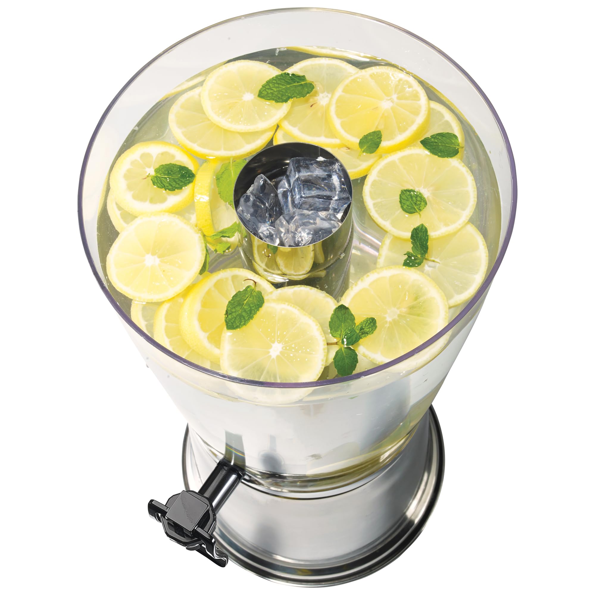 Winco 2 Gallon Beverage Dispenser with Stand and Ice Core