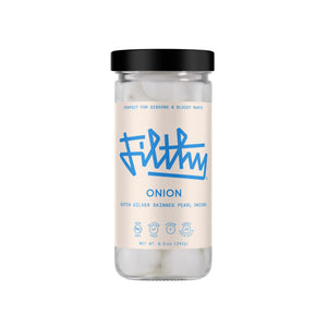 Filthy Pearl Onions, Premium Dutch Silver-Skinned Cocktail Garnish