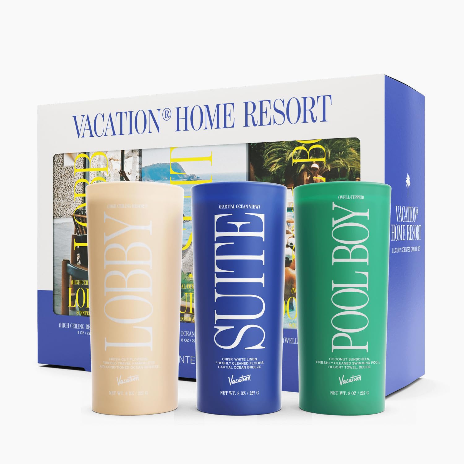 Vacation Sunscreen Home Resort Scented Candle Set