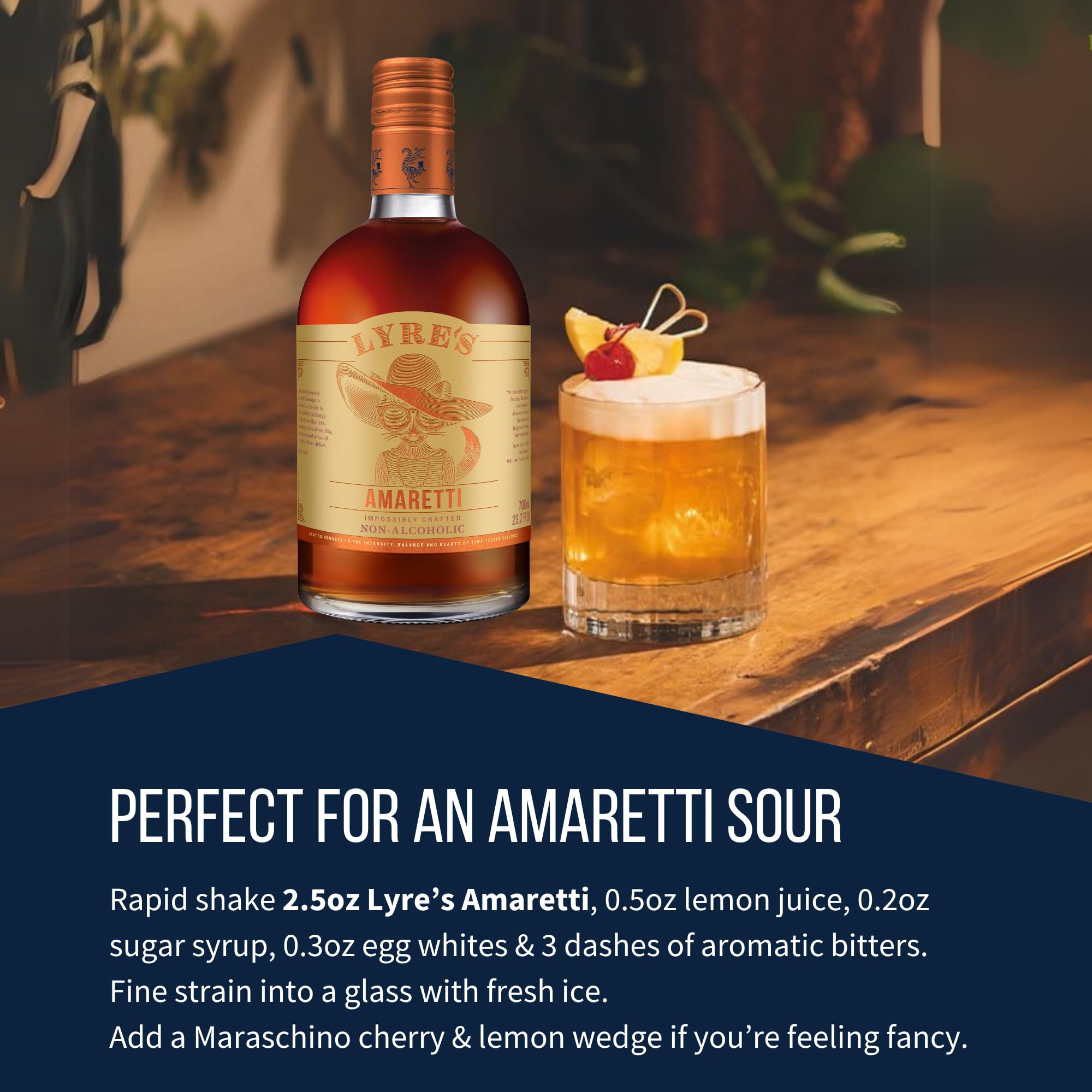 Lyre's Amaretti - Non-Alcoholic Spirits | Amaretto Style