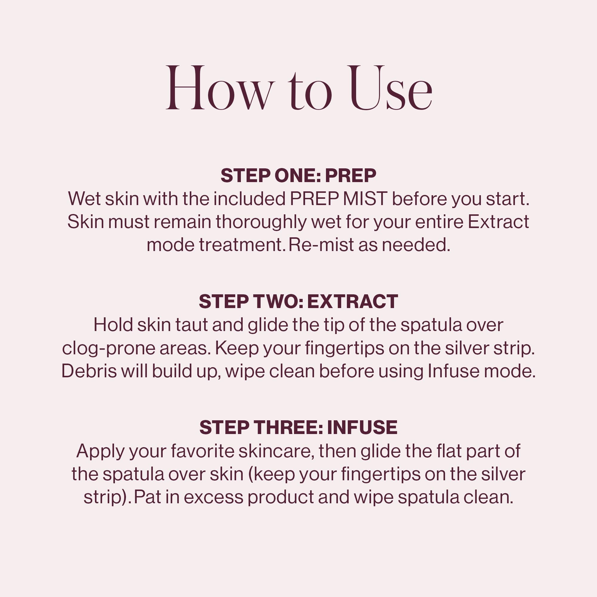 DERMAFLASH DERMAPORE+ Skin Care Device, Ultrasonic 2-in-1 Pore Extractor and Skincare Infuser, Blush