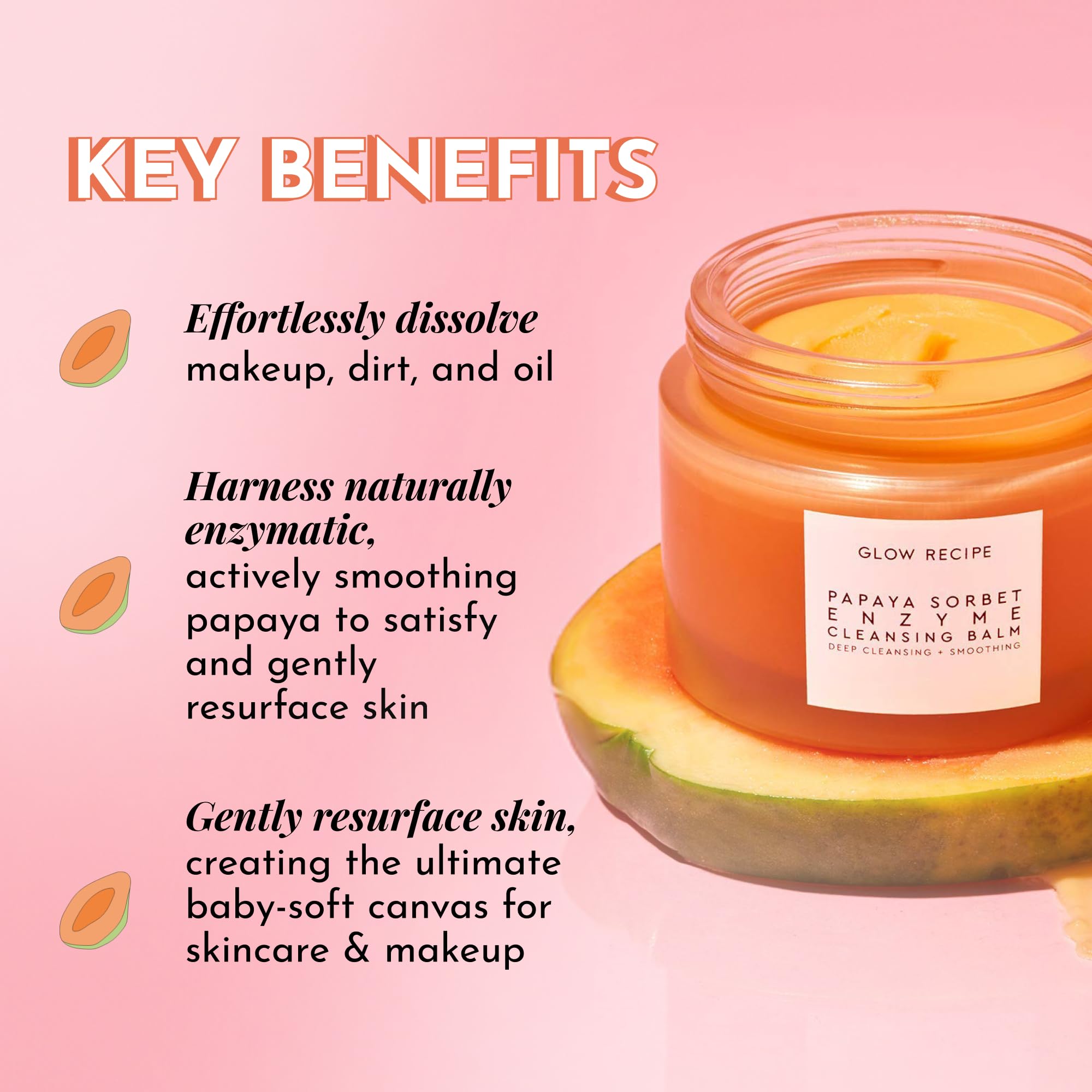 Glow Recipe Papaya Enzyme Cleansing Balm Makeup Remover