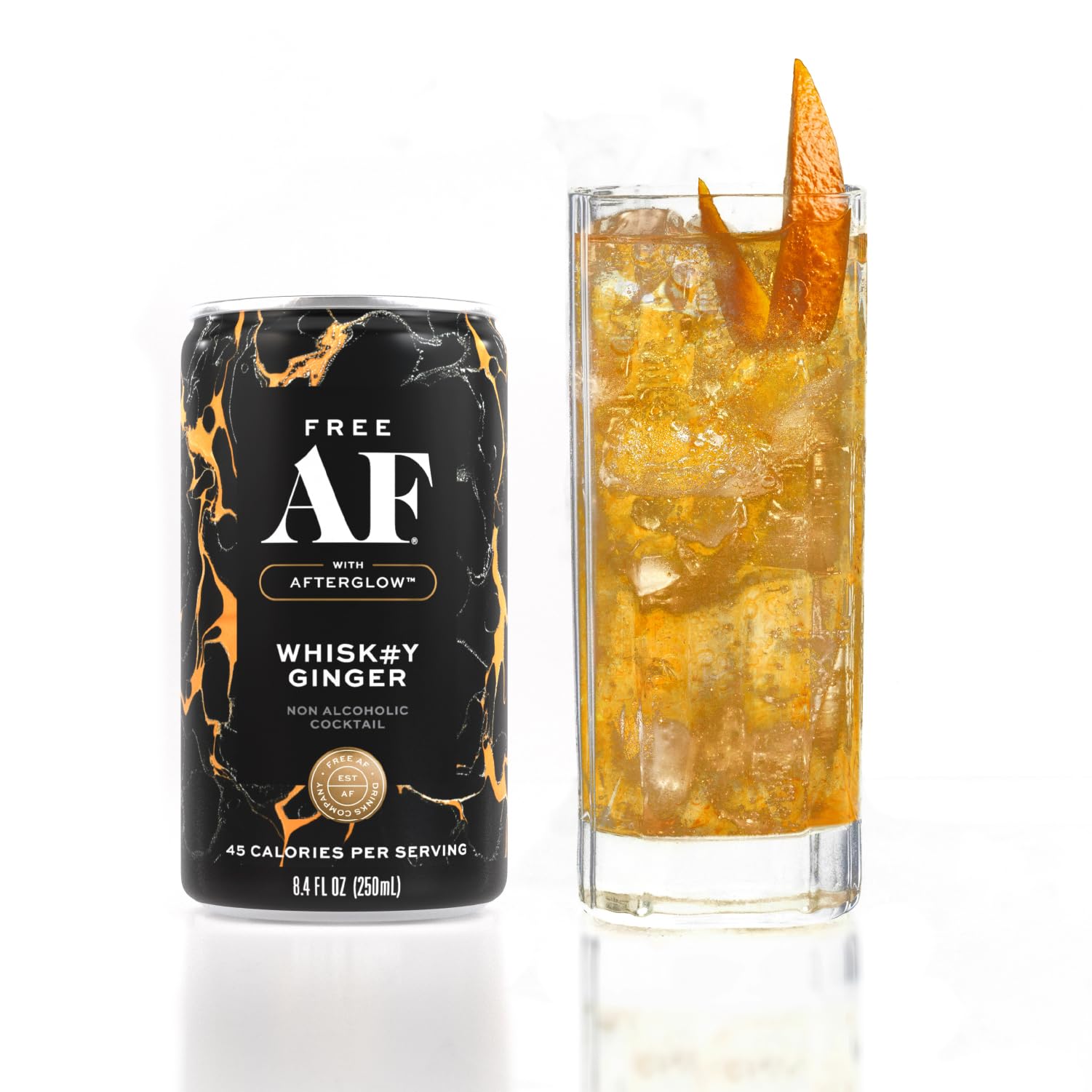 FREE AF Non-Alcoholic Drinks Whiskey Ginger