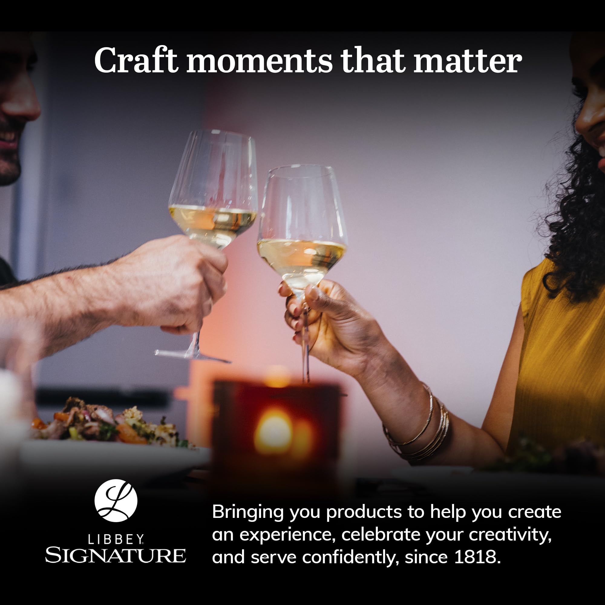 Libbey Signature Stratford Wine Glasses Set of 4