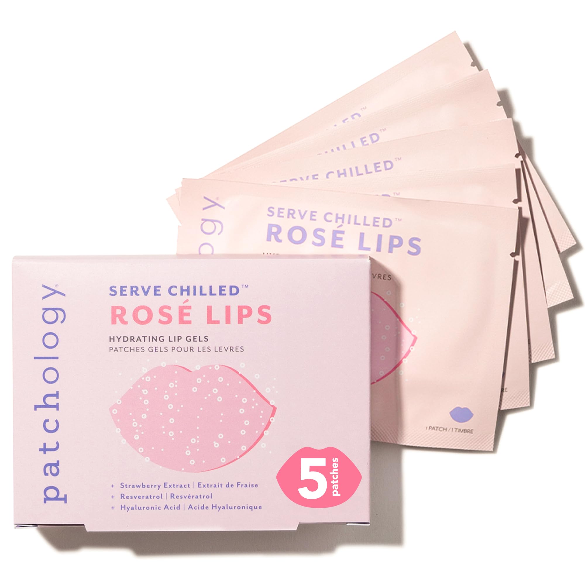 Patchology Serve Chilled Rosé Gel Lip Mask