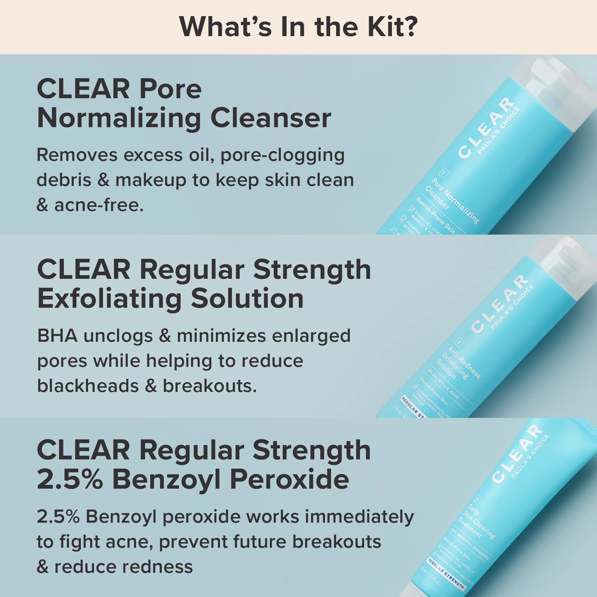 Paula's Choice CLEAR Regular Strength Acne Kit