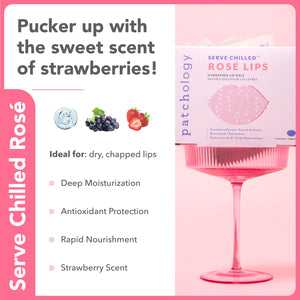 Patchology Serve Chilled Rosé Gel Lip Mask