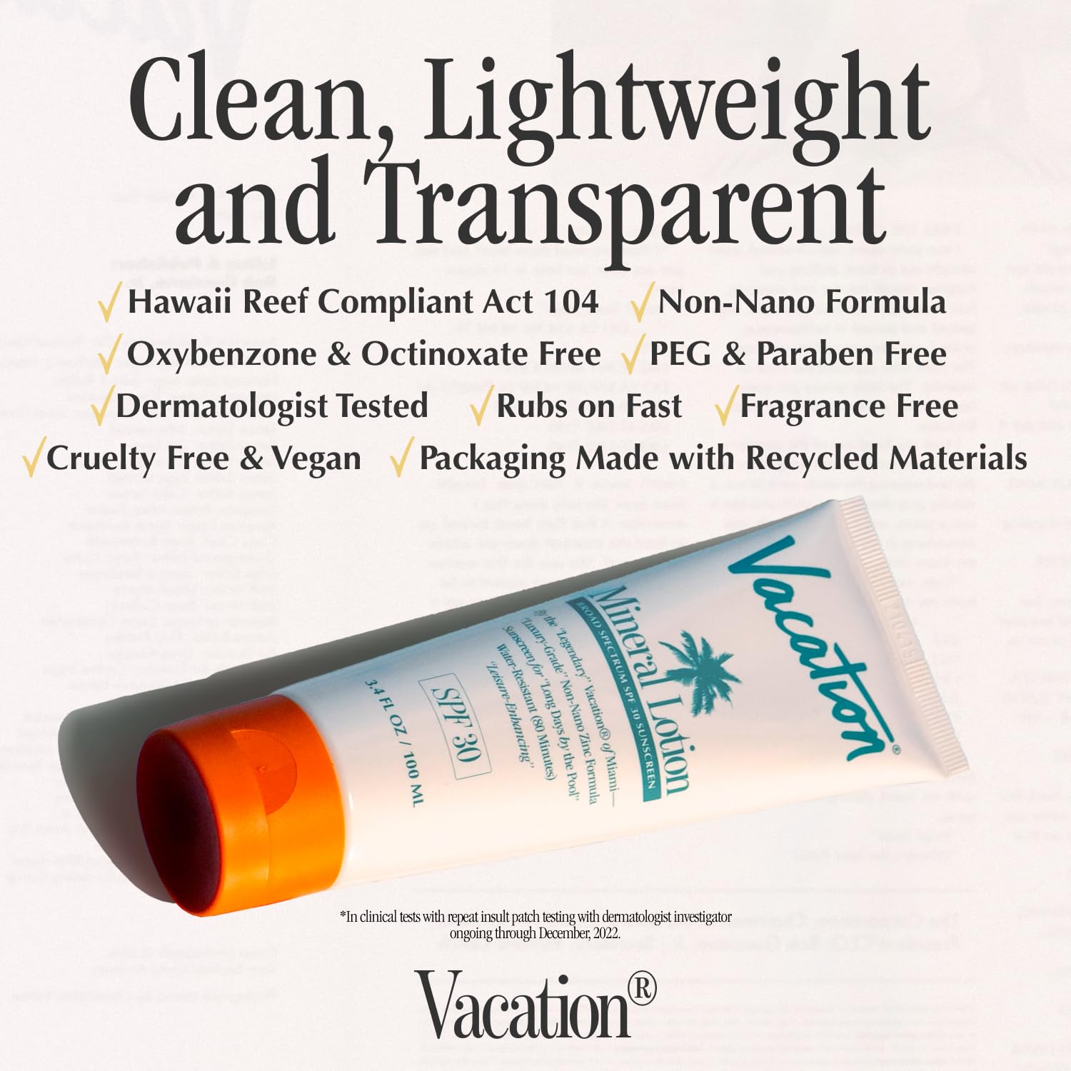 Vacation Mineral Lotion Sunscreen SPF 30 & Air Freshener Bundle