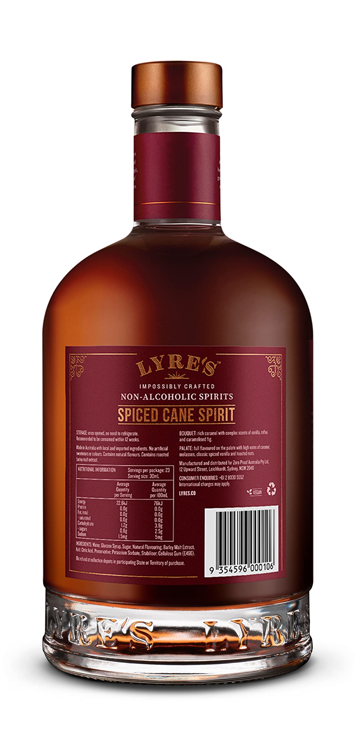 Lyre's Spiced Cane Premium Non Alcoholic Spirits