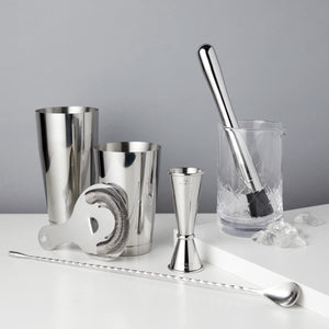 Viski Metallic Cocktail Shaker Set 7pcs Kit