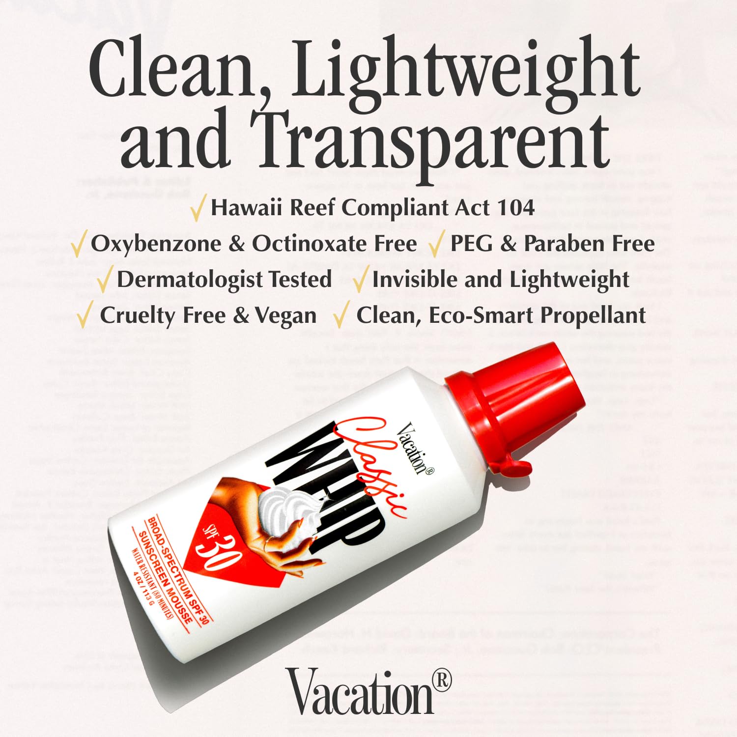 Vacation Classic Whip SPF 30 & Air Freshener Bundle