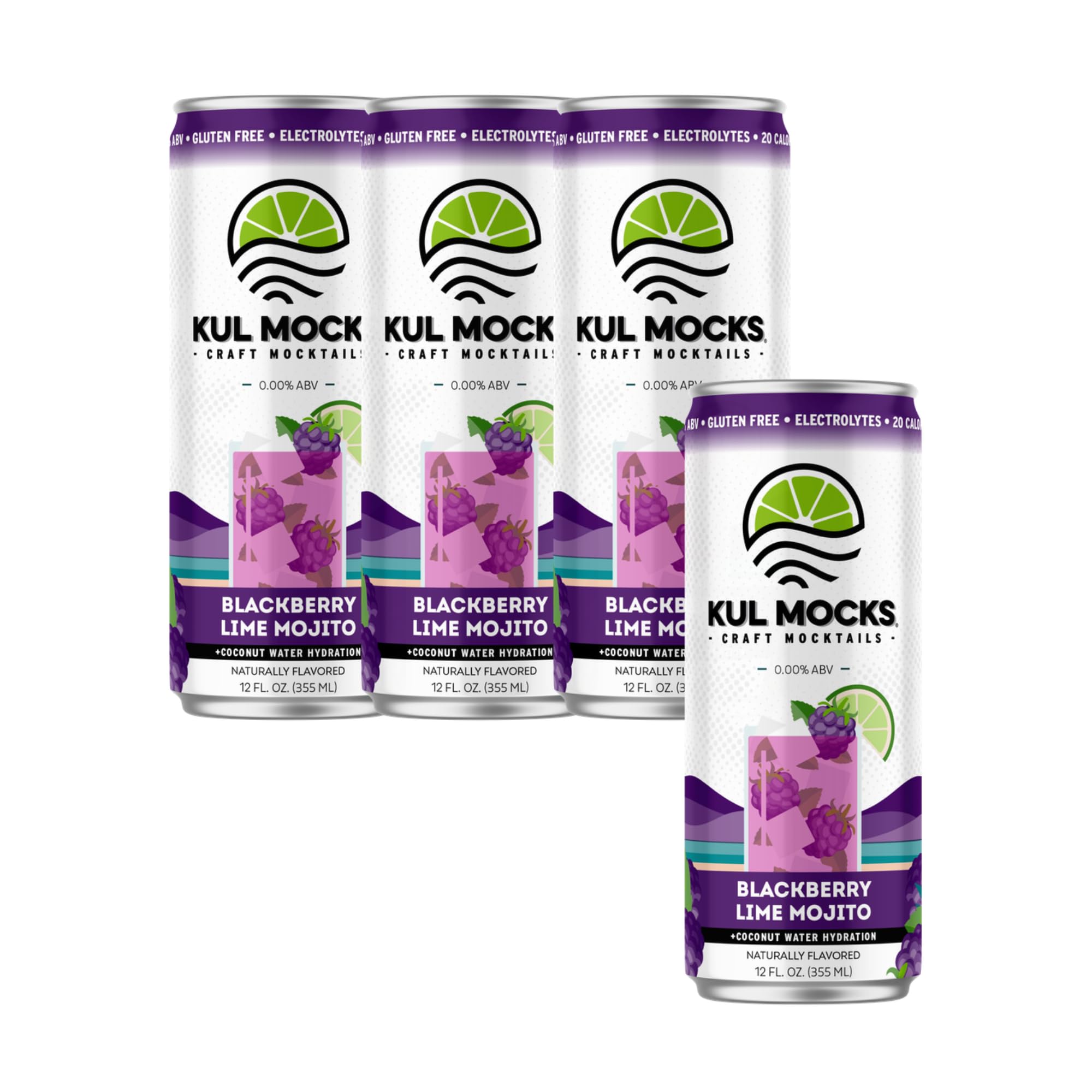 KUL MOCKS Non-Alcoholic Mocktail | Blackberry Lime Mojito